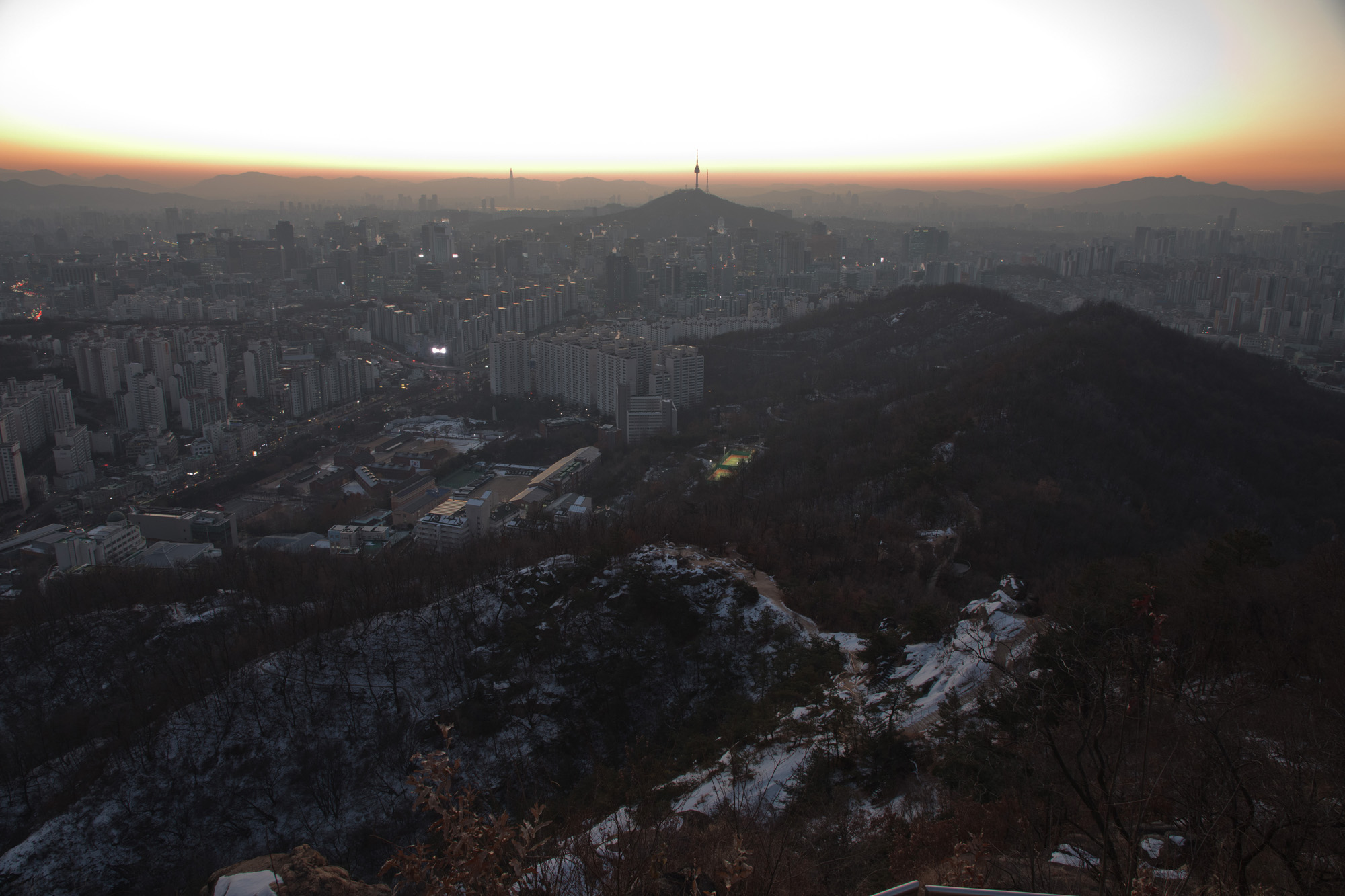 문화;일출;안산;무악동;봉수대;남산타워
