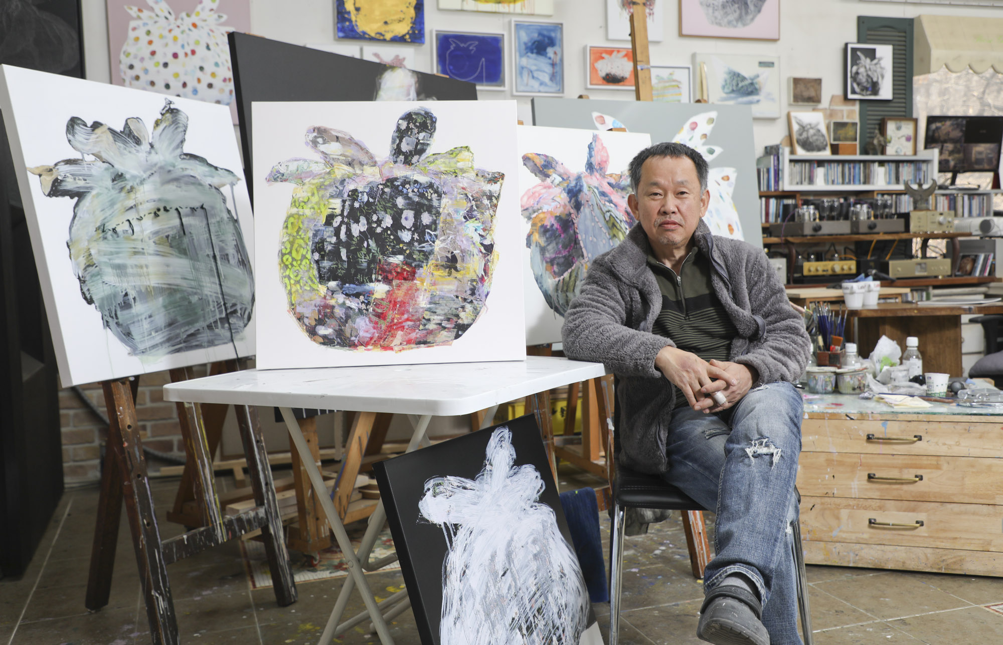 박용일;박용일작가;화가;화실;작업실;그림;화가의방