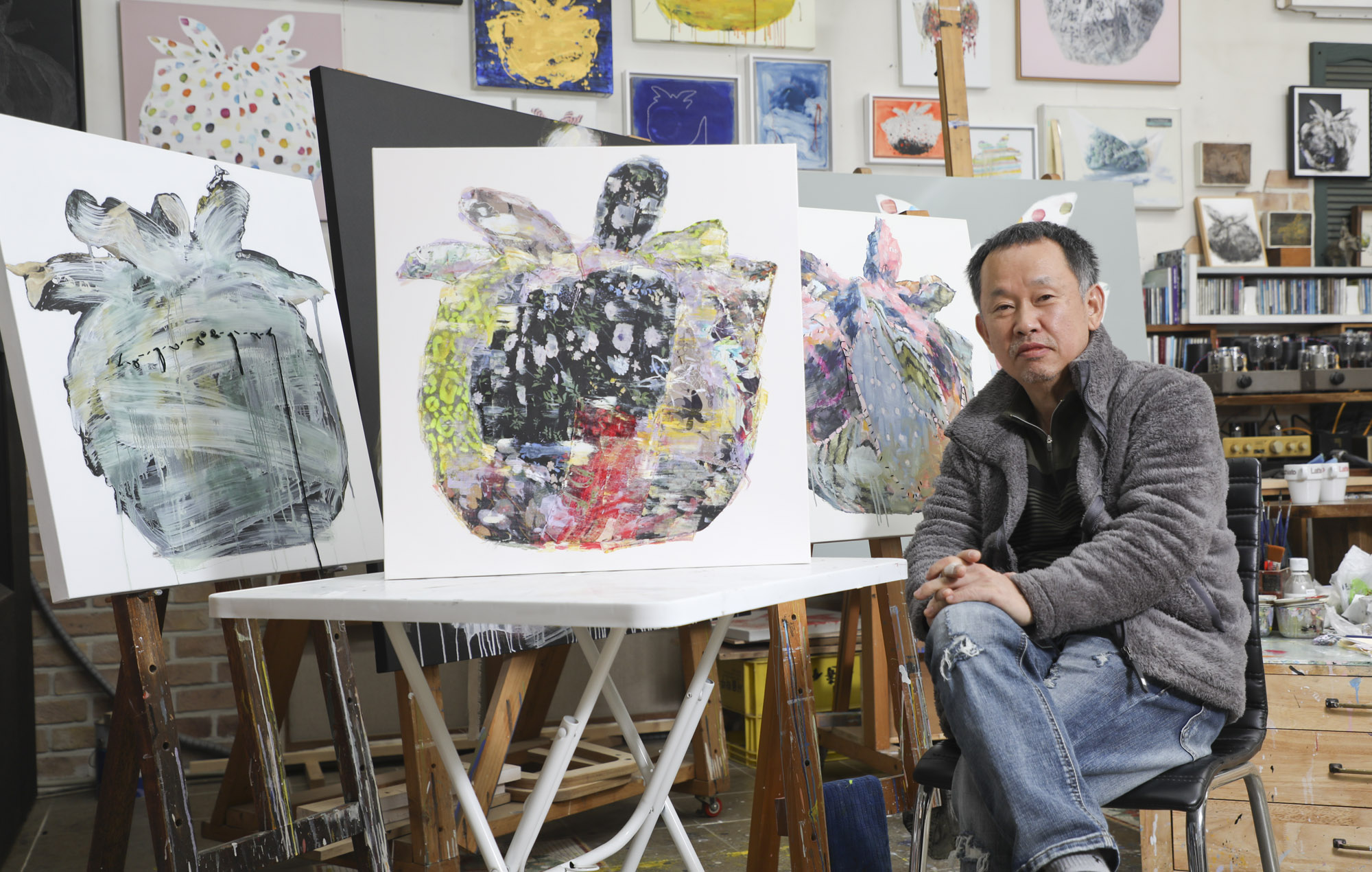 박용일;박용일작가;화가;화실;작업실;그림;화가의방