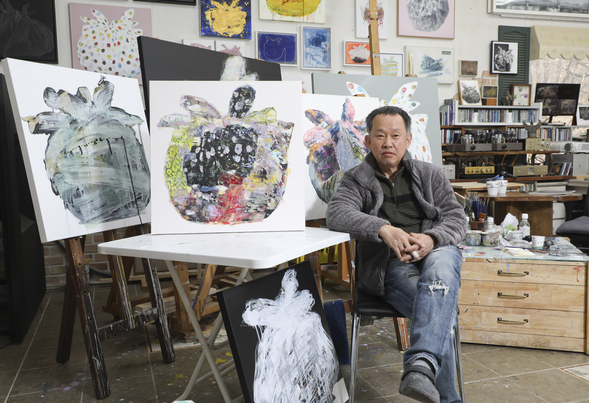 박용일;박용일작가;화가;화실;작업실;그림;화가의방