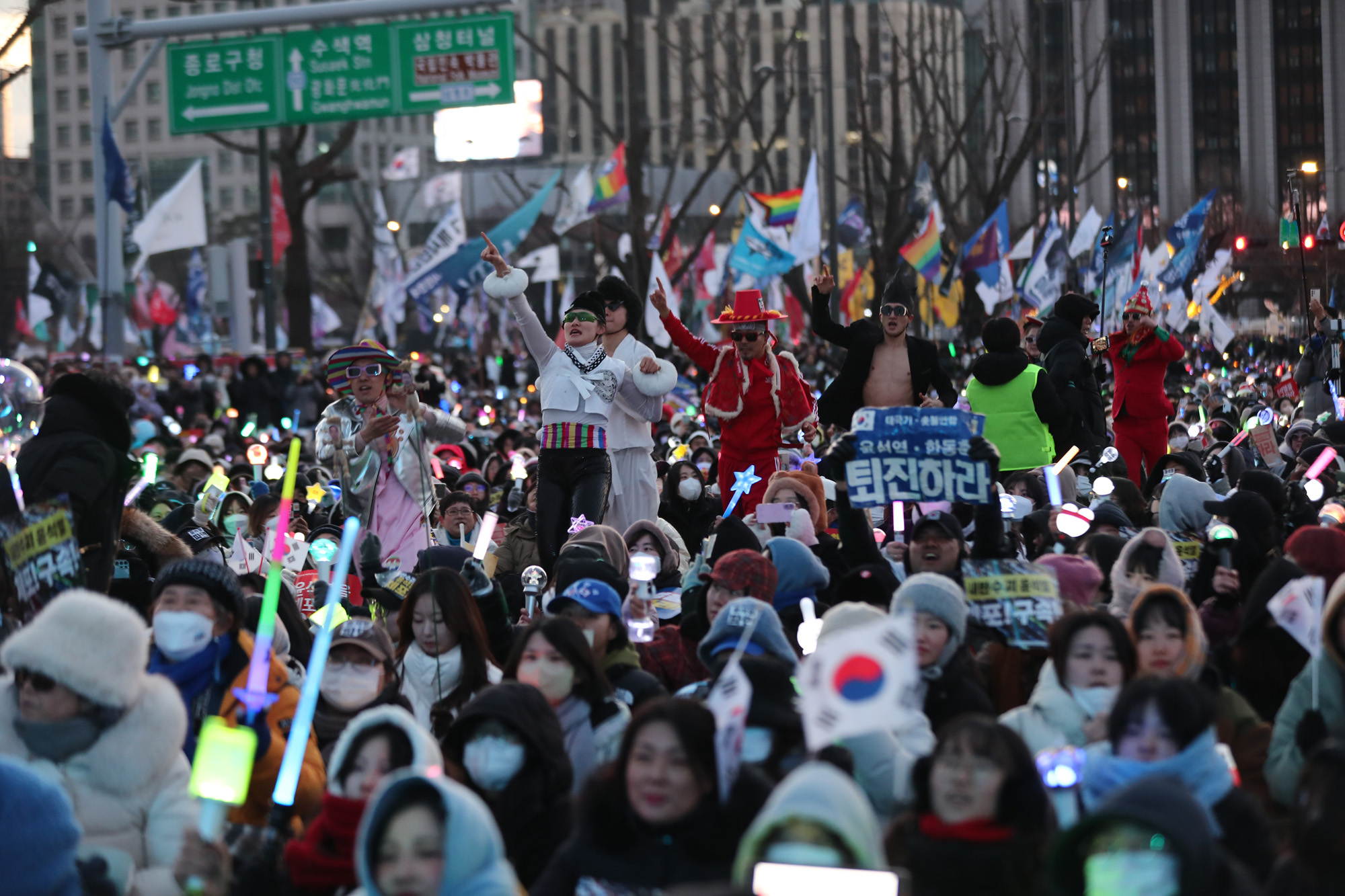 정치;사회;윤석열탄핵;윤석열퇴진;범국민대행진;이날치