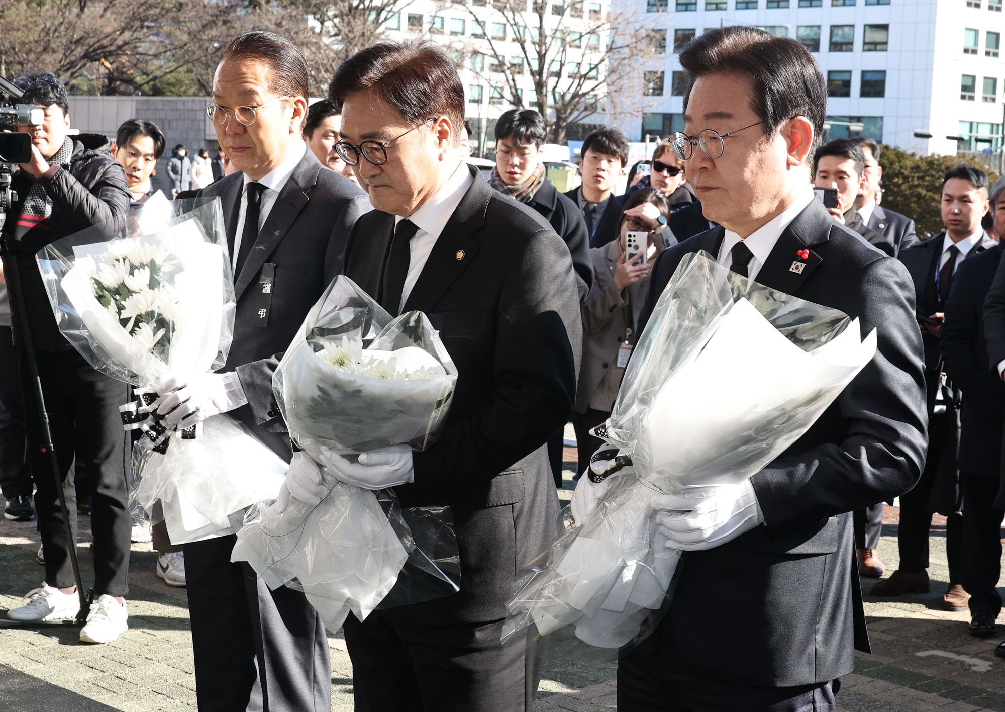 정치;국회;우원식;이재명;권영세;여객기사고국회분향소;여야대표조문;무안항공사고