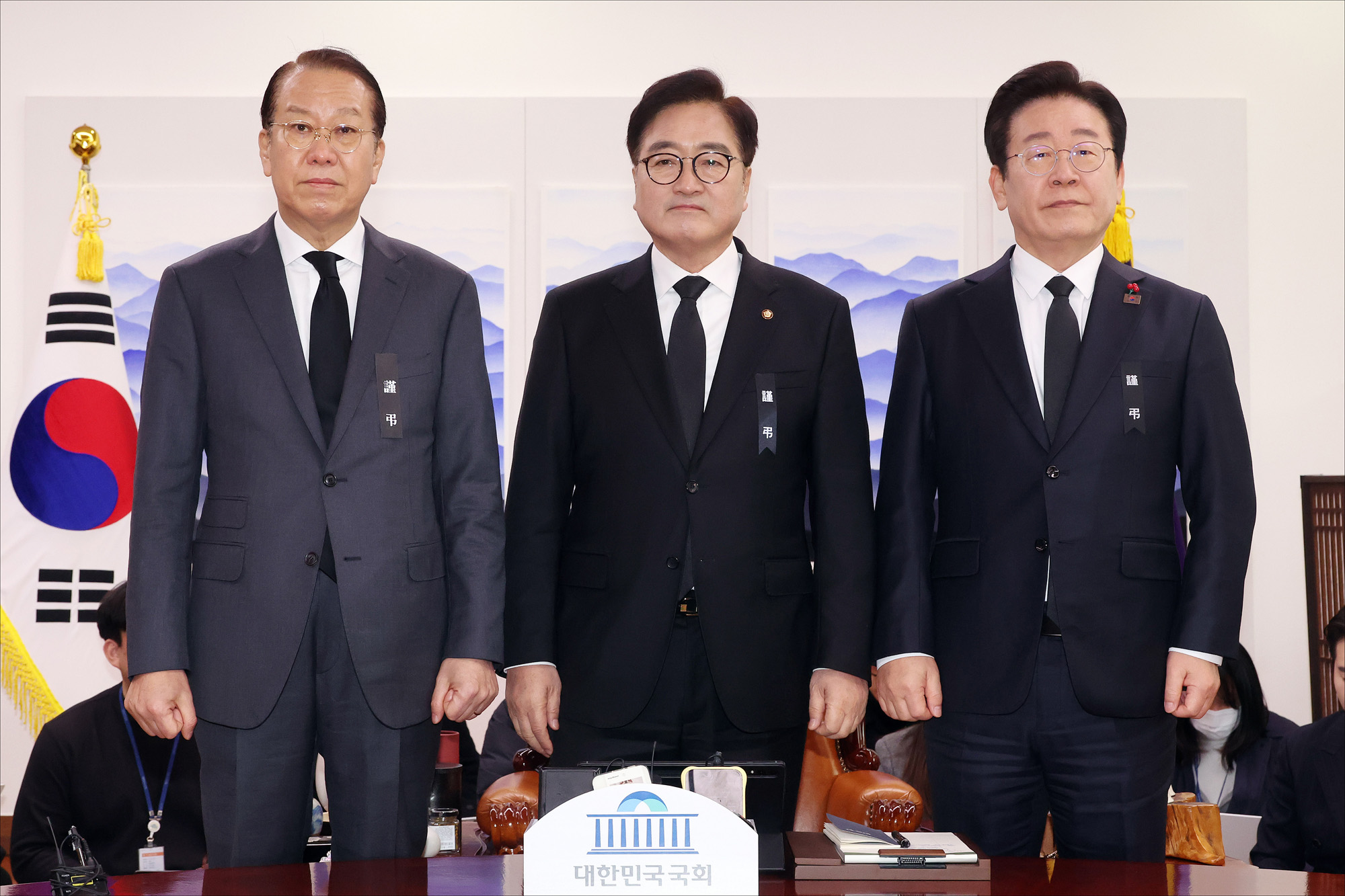 정치;국회;우원식 국회의장;여야대표회동;이재명;권영세