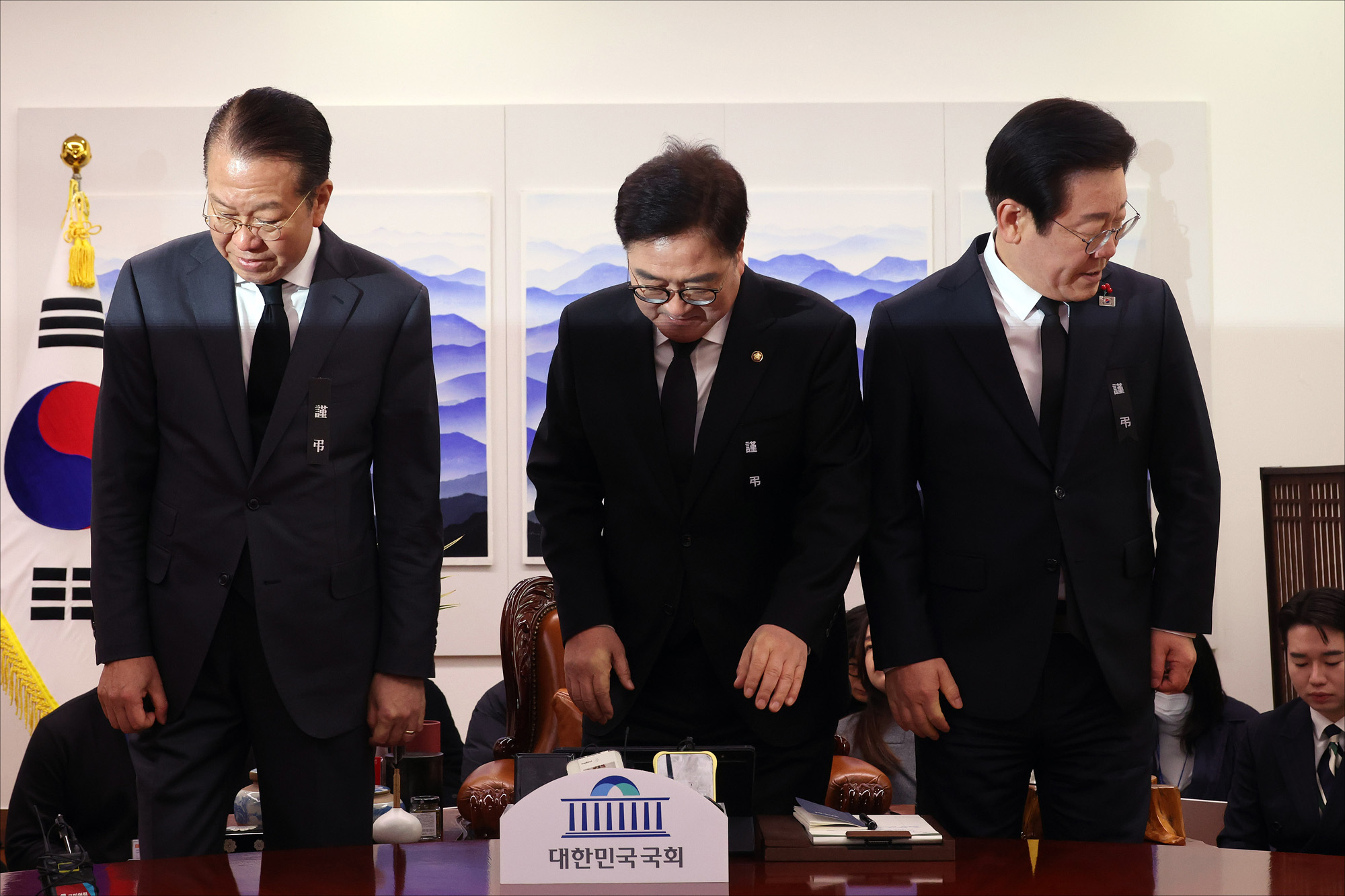 정치;국회;우원식 국회의장;여야대표회동;이재명;권영세