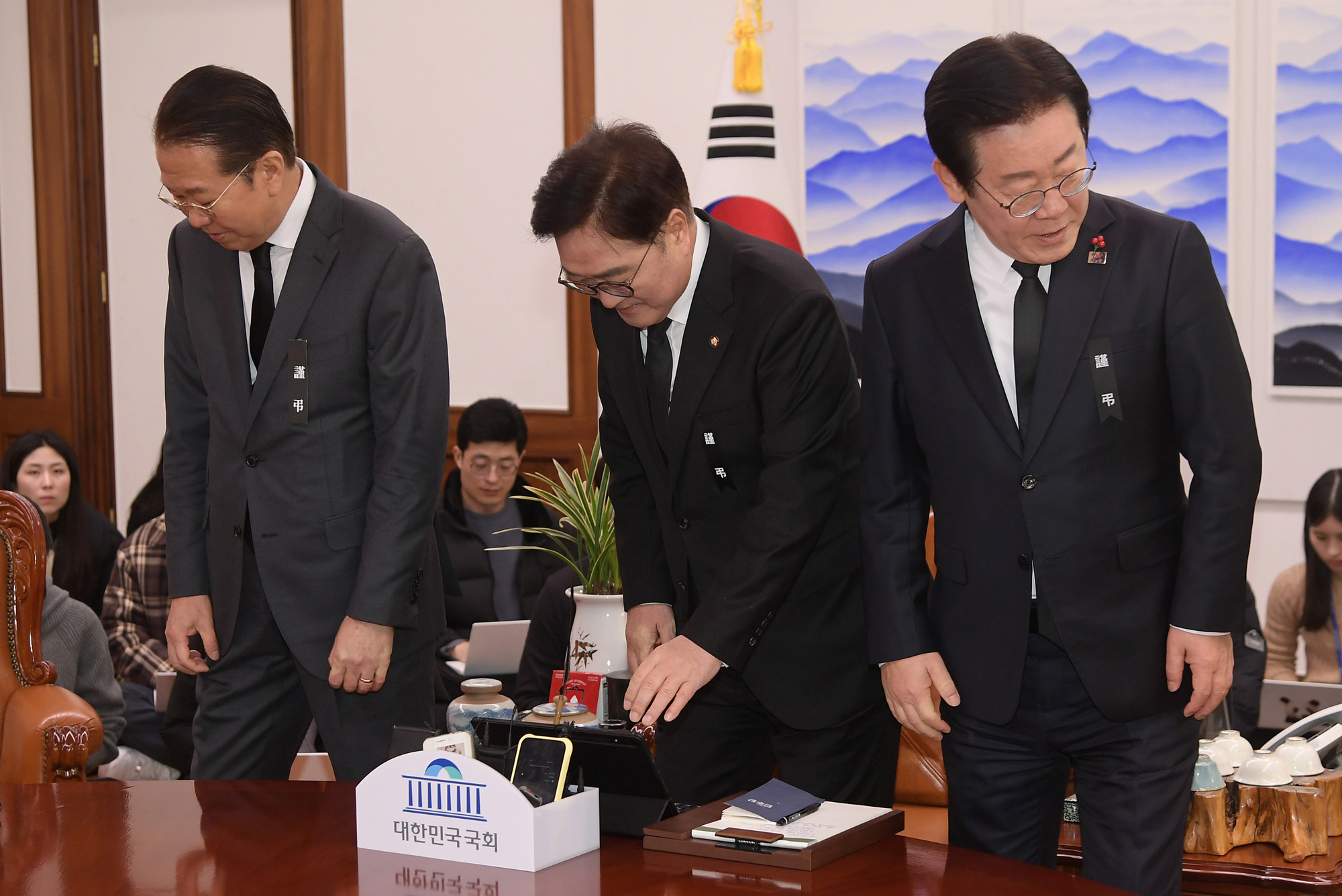 정치;국회;우원식 국회의장;여야대표회동;이재명;권영세
