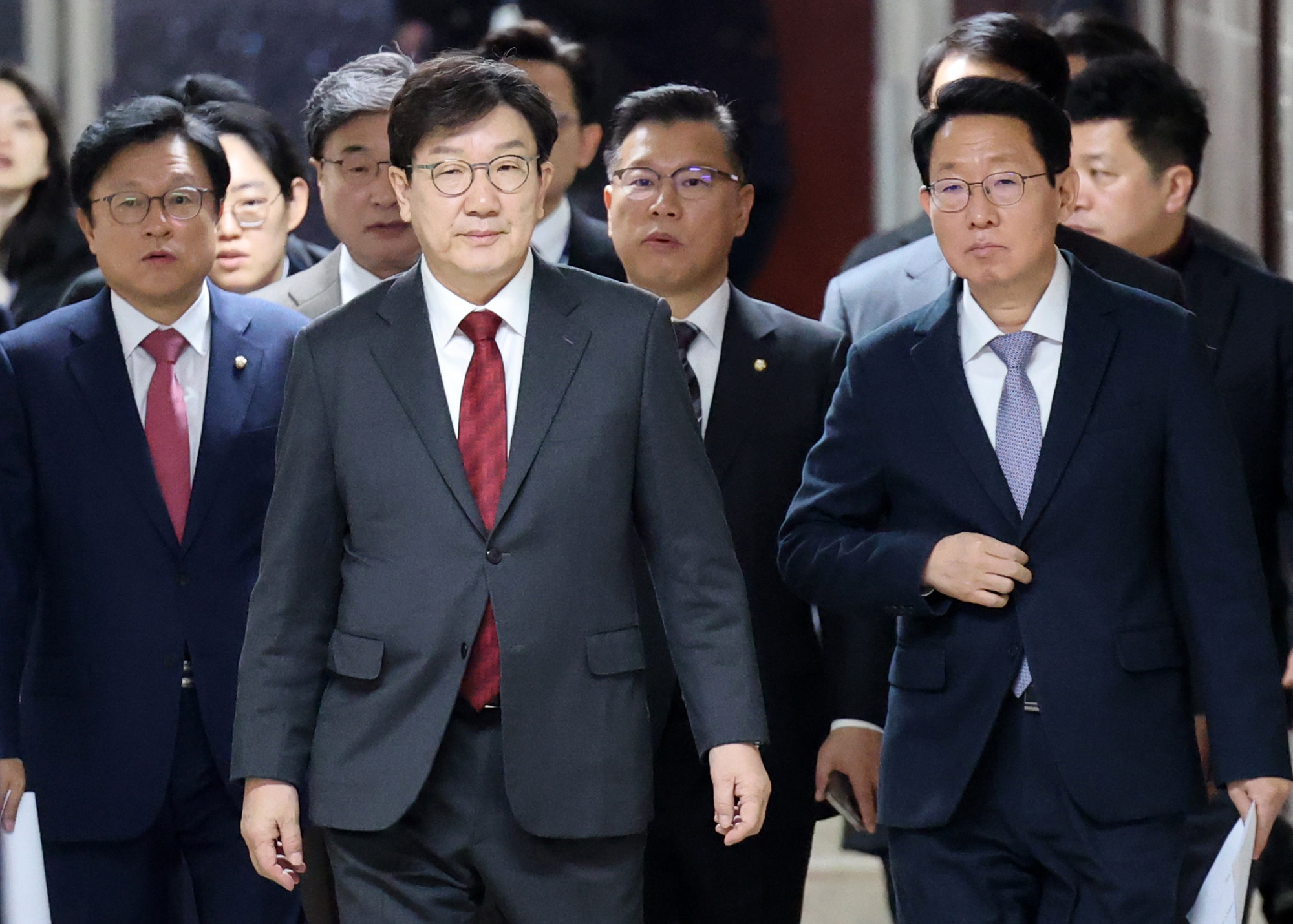 정치;국회;국민의힘 원내대책회의;권성동