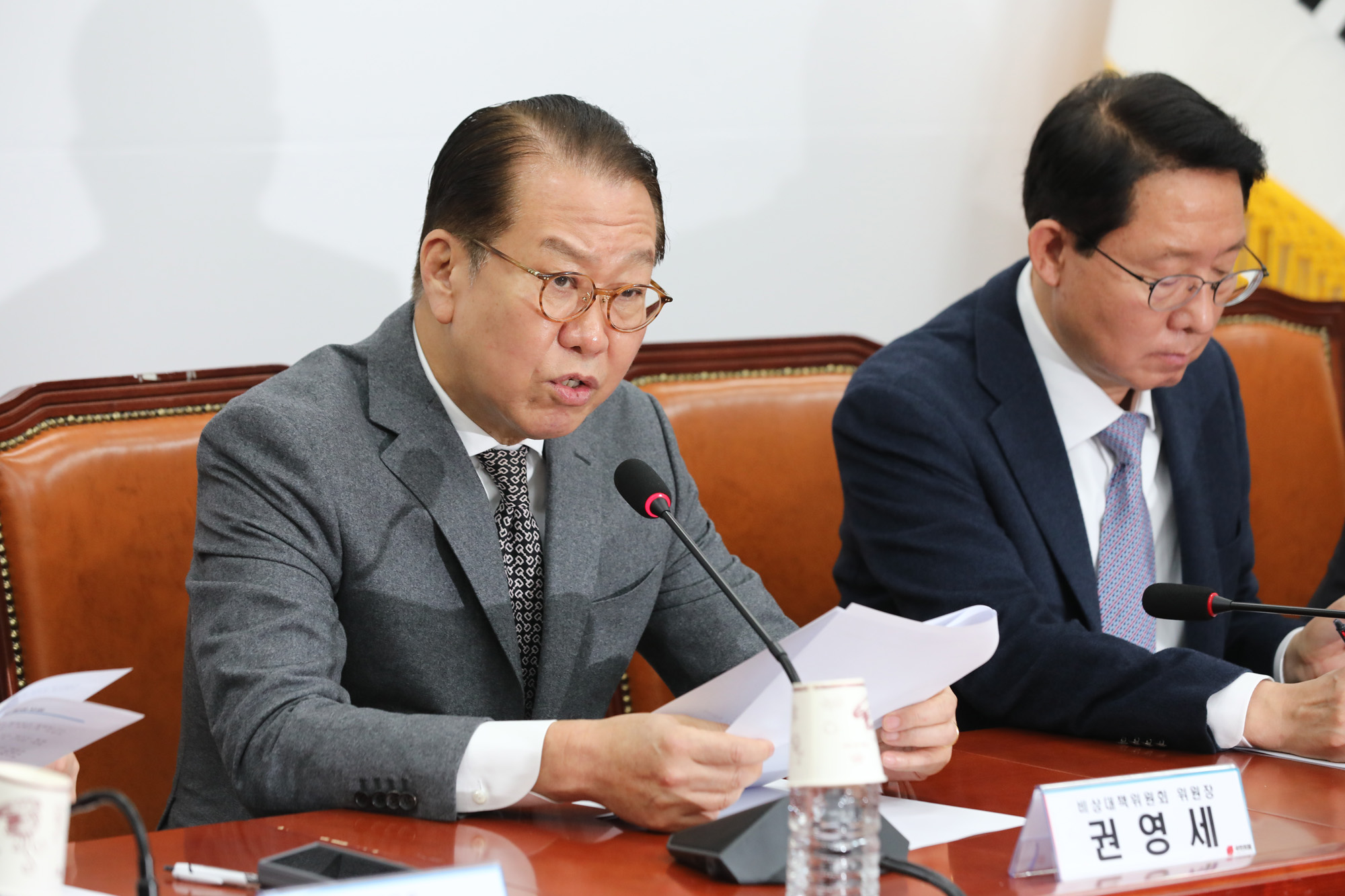 정치;국회;국민의힘 비상대책위원회의;권영세