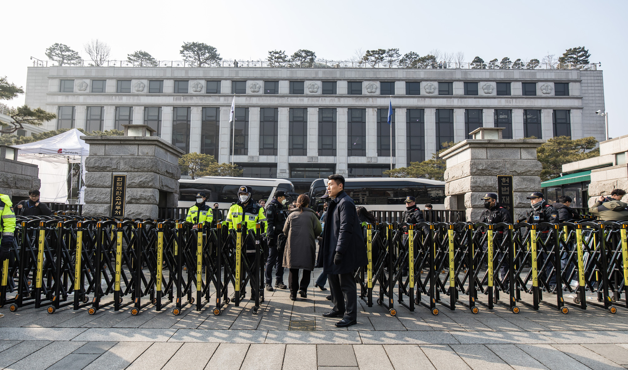 정치;인물;윤석열;윤석열대통령;윤석열탄핵;윤석열탄핵심판3차변론;헌법재판소;헌재탄핵심판;헌법재판소경계강화
