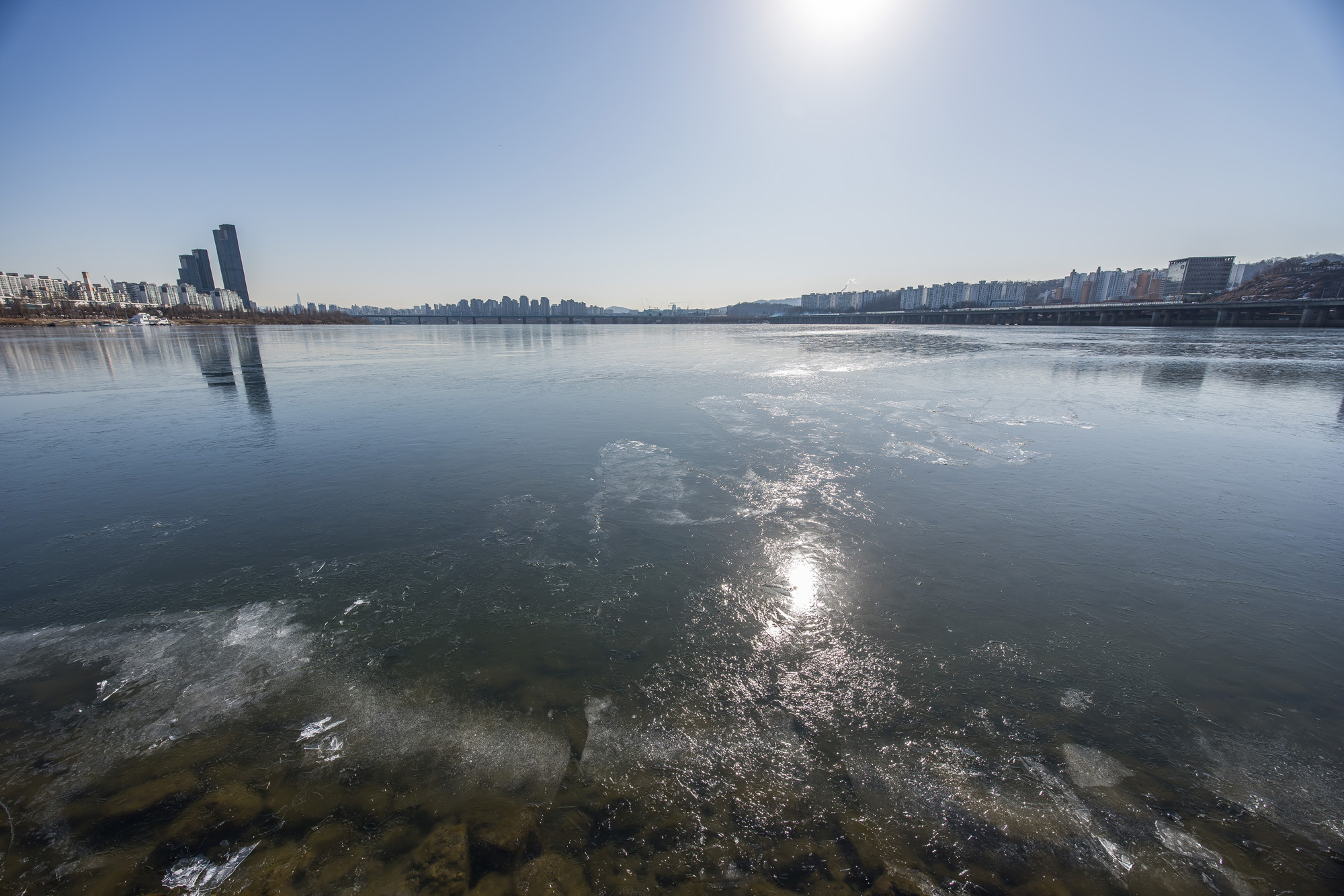 사회;세태;날씨스케치;추위스케치;한파스케치;한강결빙;한강얼음;한강대교