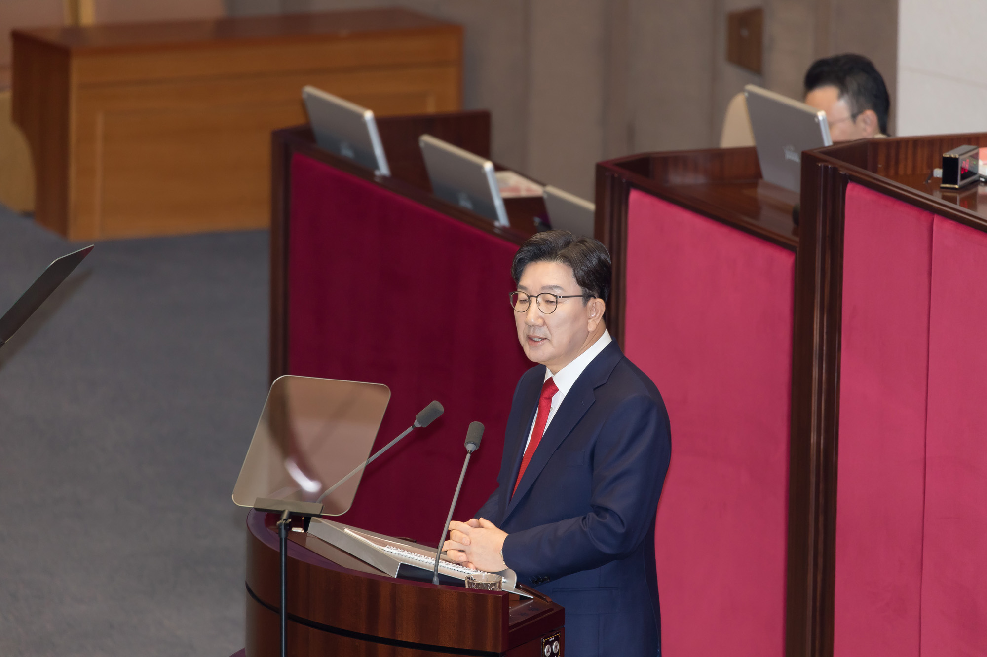 정치;국회;본회의;교섭단체대표연설