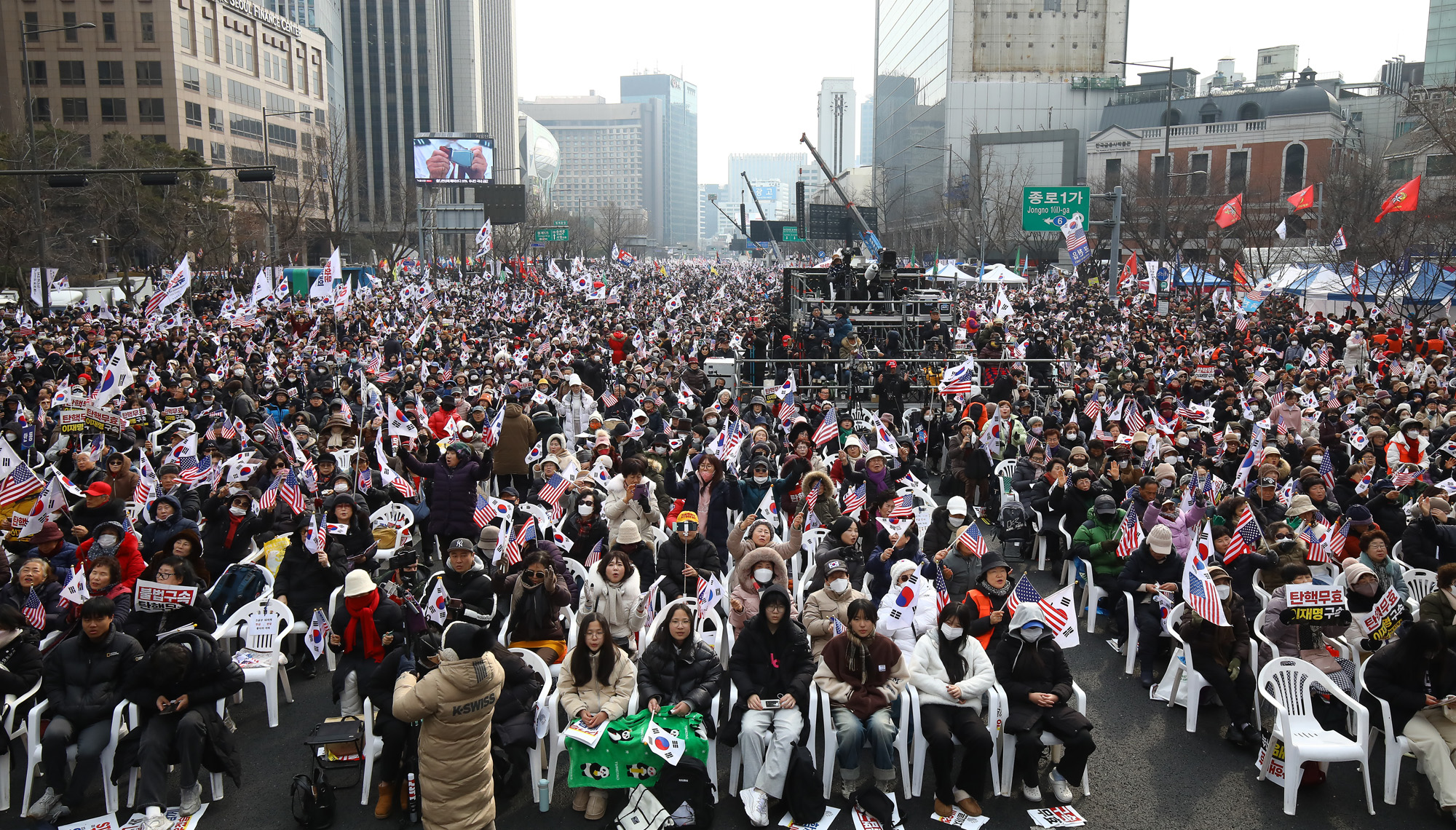 탄핵 반대 집회 전광훈