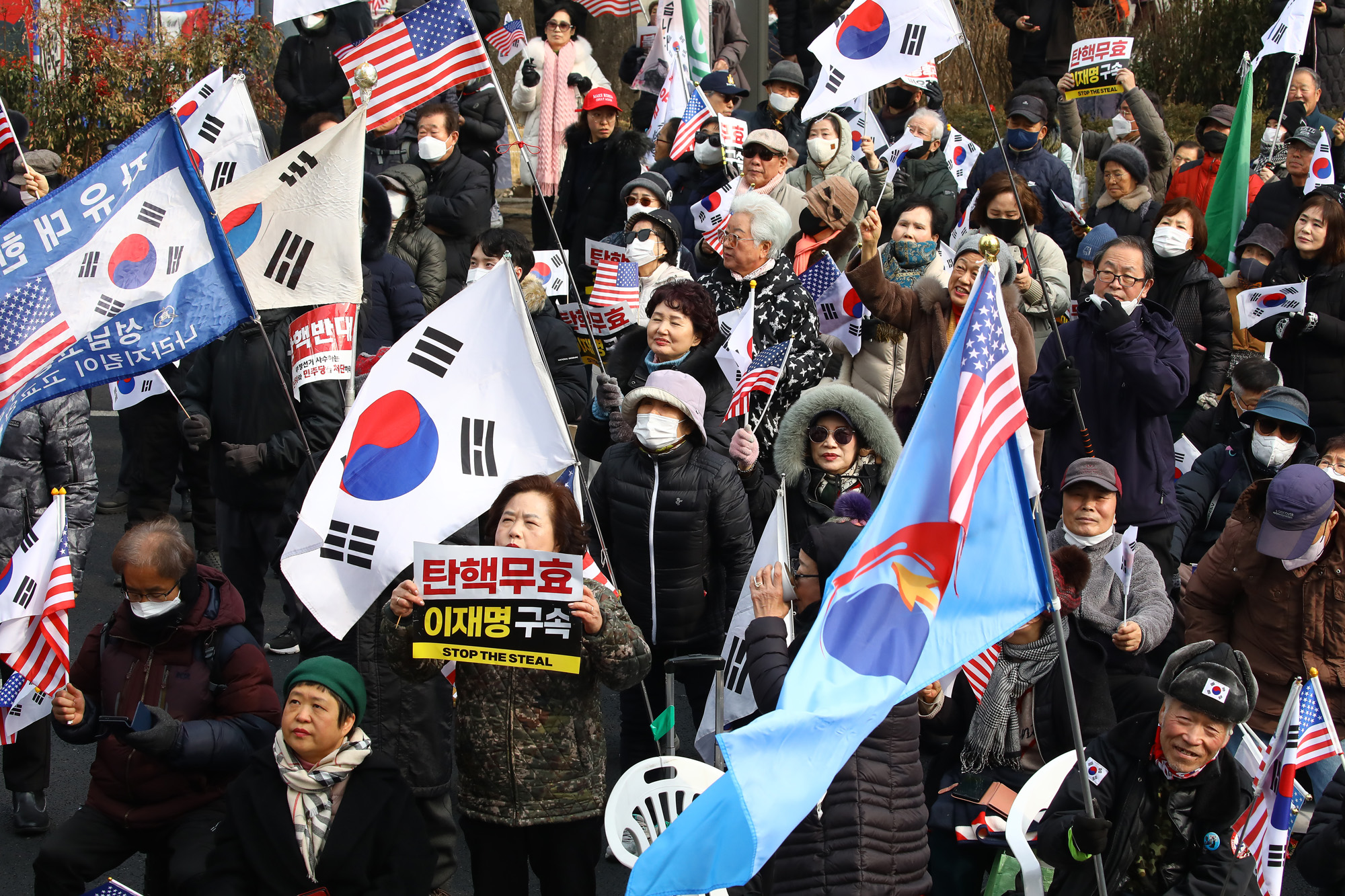 탄핵 반대 집회 전광훈