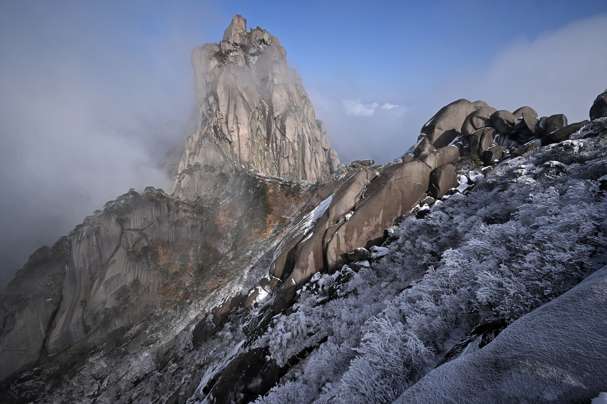 여행;중국산;안휘성;천주산;중국명산