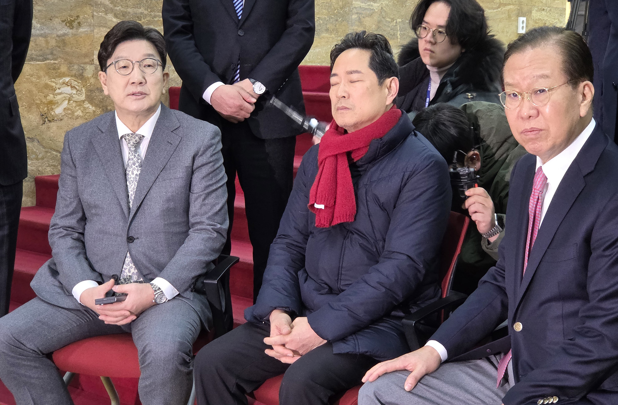 정치;국회;박수영;권영세;권성동;마은혁임명반대;단식농성