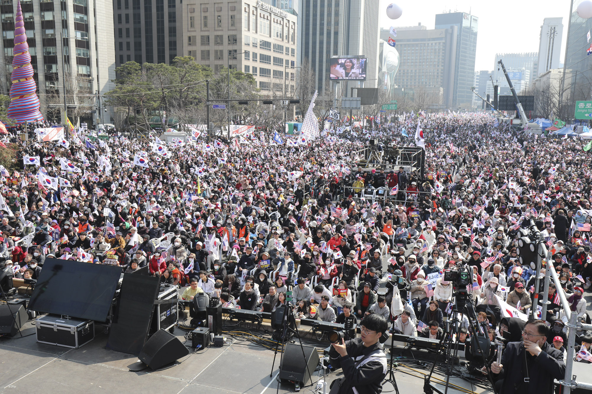 탄핵반대집회;태극기집회;윤석열탄핵반대집회