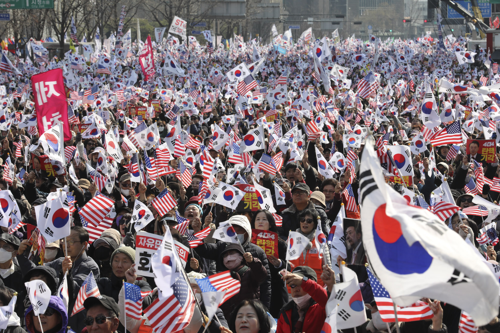 탄핵반대집회;태극기집회;윤석열탄핵반대집회