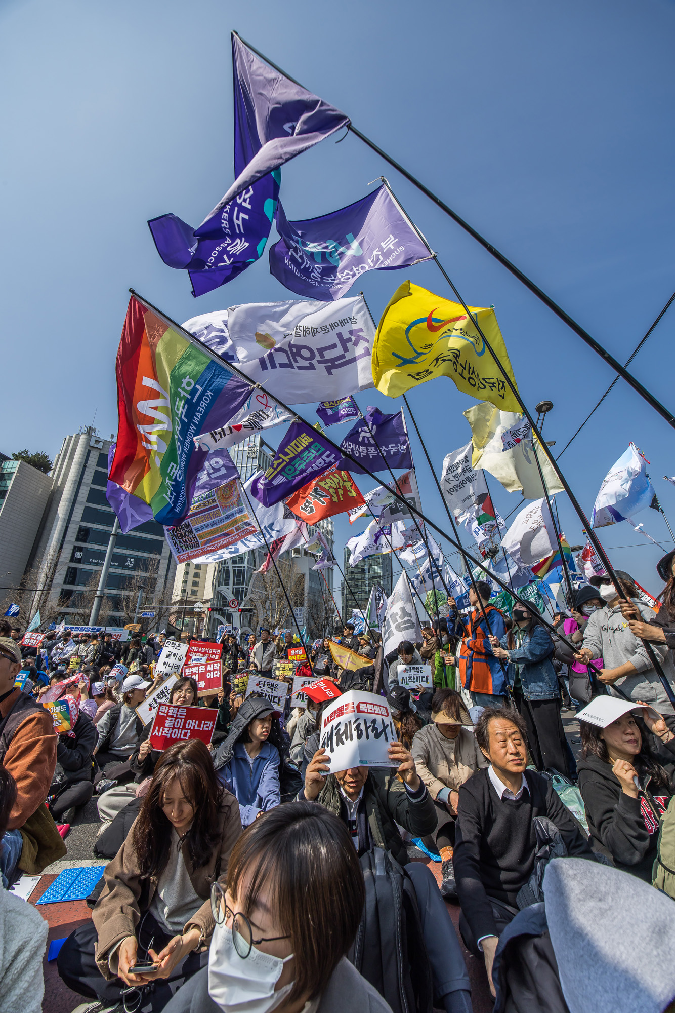 사회;집회;정치;윤석열대통령탄핵심판선고;헌법재판소;윤석열탄핵찬성집회;헌재앞탄핵찬성집회;윤석열대통령파면