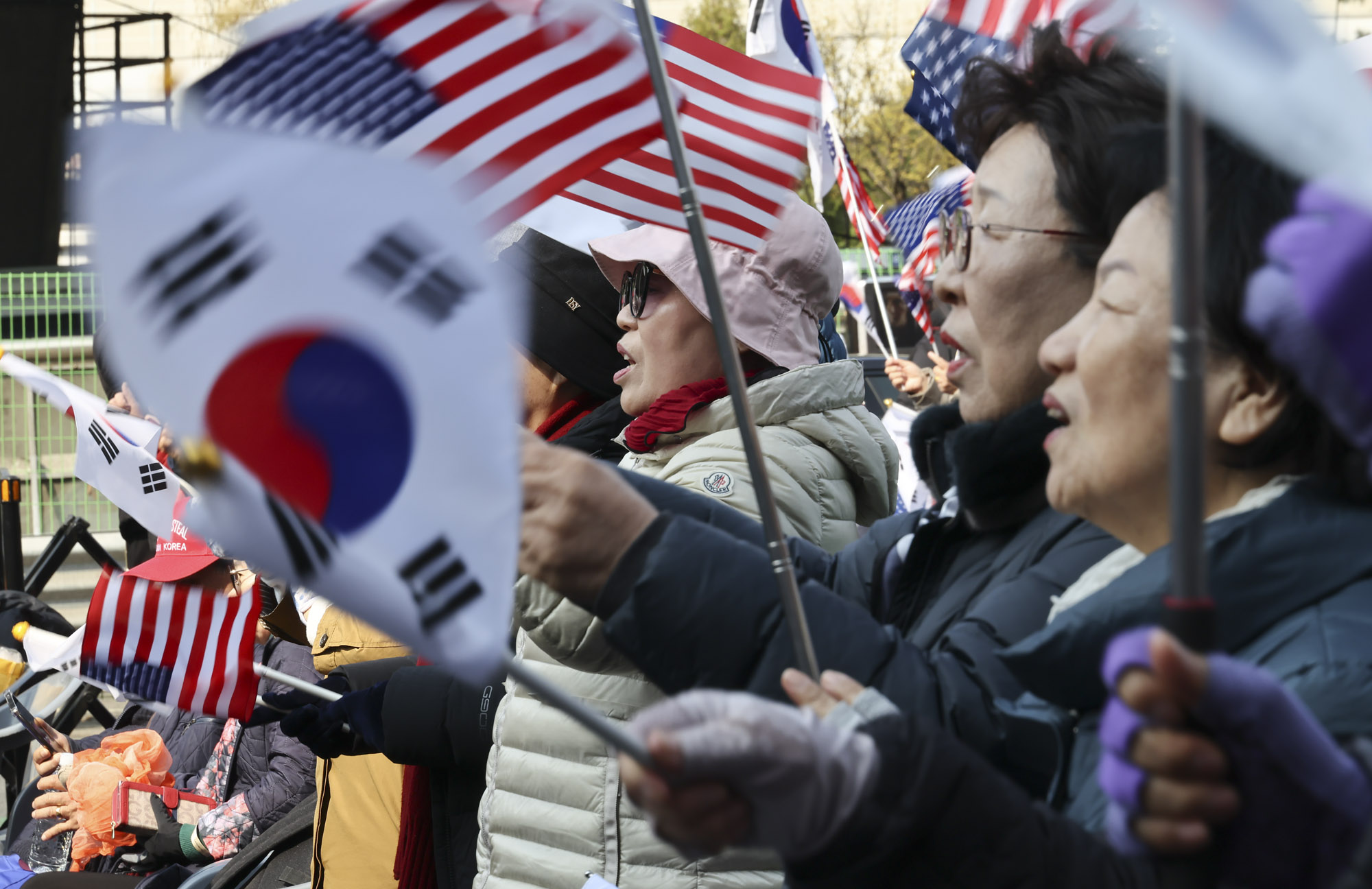 윤석열;윤석열탄핵반대집회;한남동집회;탄핵반대;윤대통령지지자;파면선고