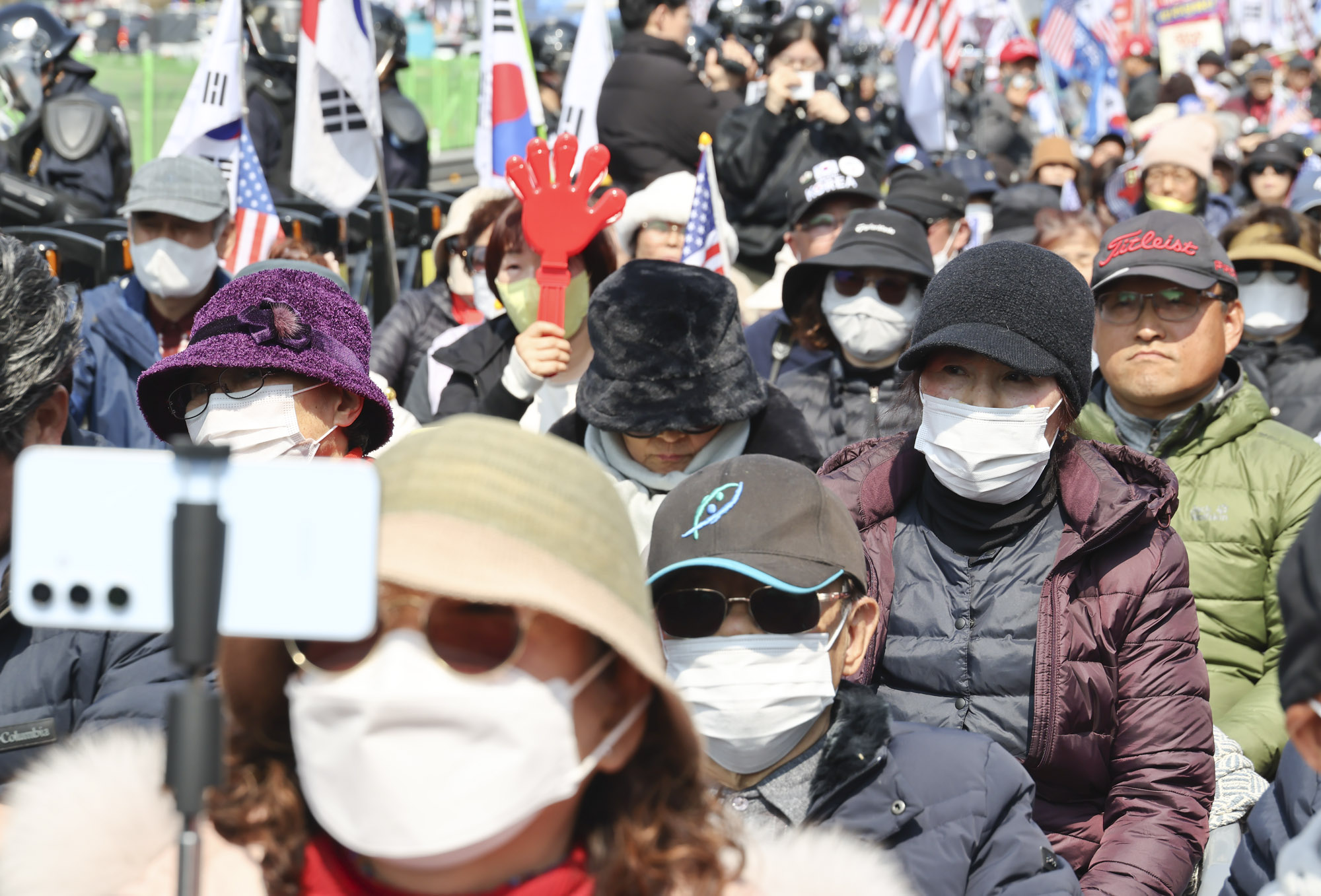 윤석열;윤석열탄핵반대집회;한남동집회;탄핵반대;윤대통령지지자;파면선고