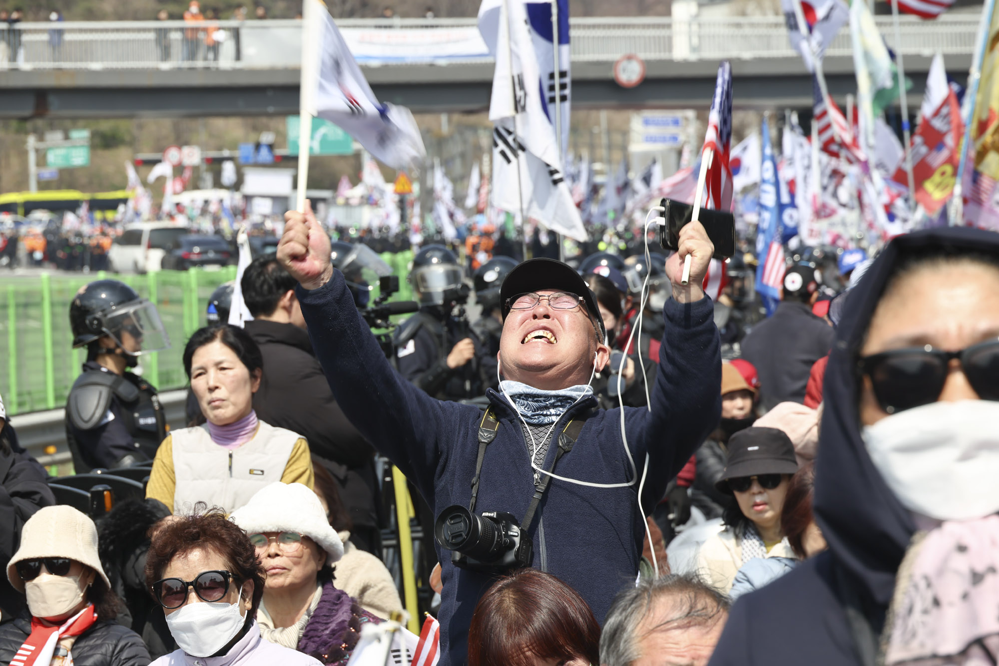 윤석열;윤석열탄핵반대집회;한남동집회;탄핵반대;윤대통령지지자;파면선고