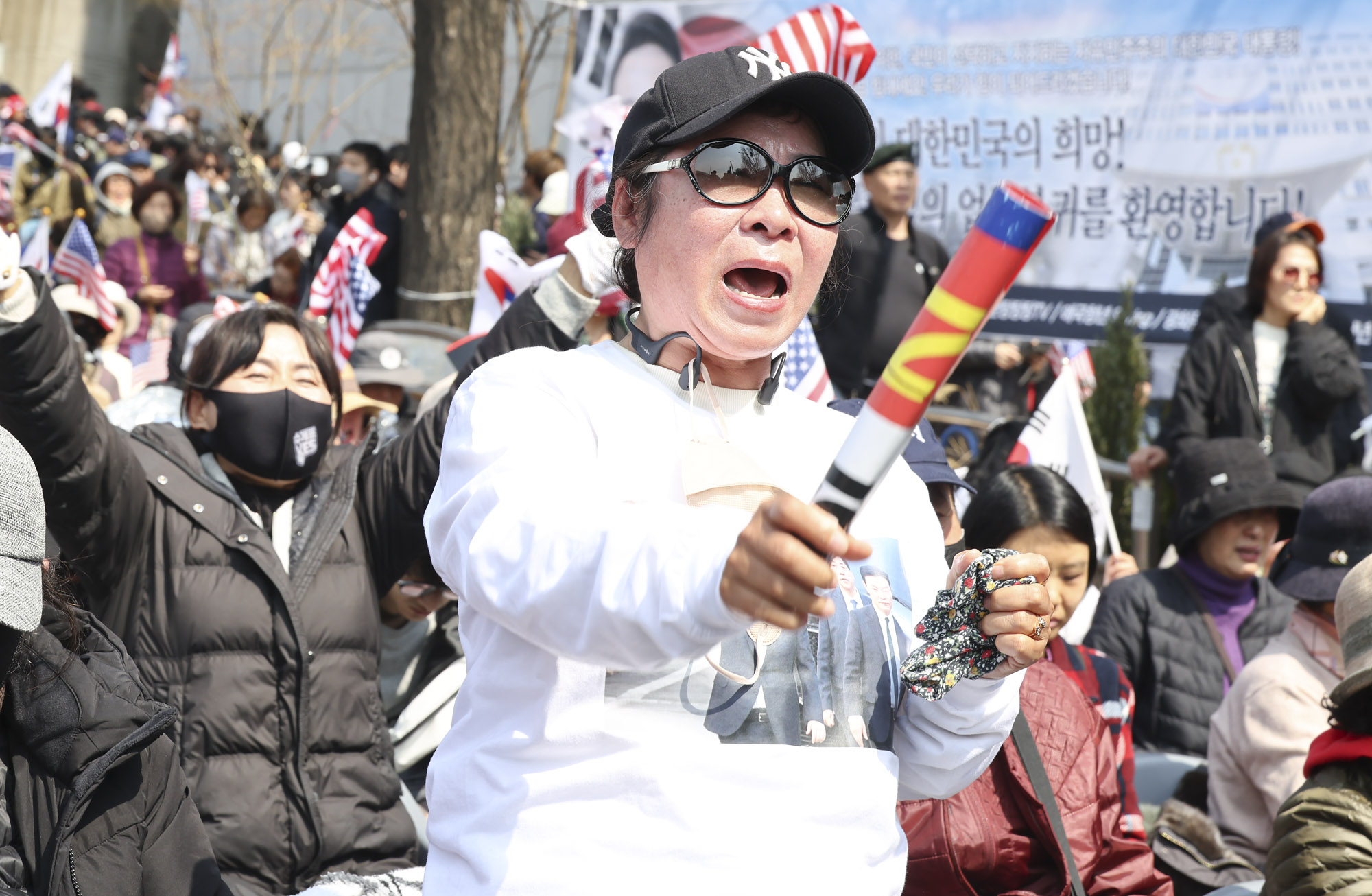 윤석열;윤석열탄핵반대집회;한남동집회;탄핵반대;윤대통령지지자;파면선고