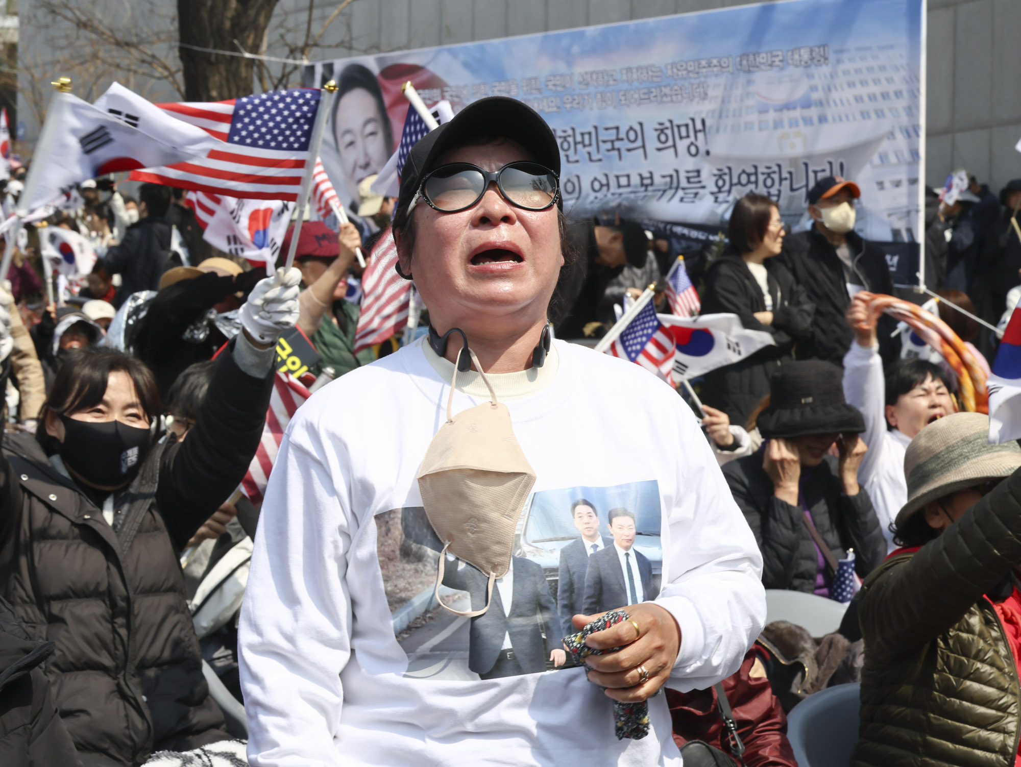 윤석열;윤석열탄핵반대집회;한남동집회;탄핵반대;윤대통령지지자;파면선고
