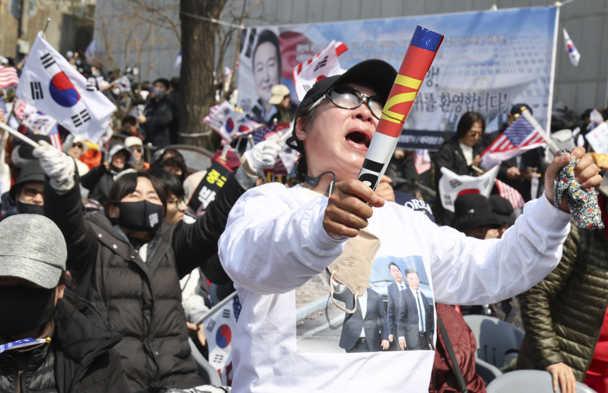 윤석열;윤석열탄핵반대집회;한남동집회;탄핵반대;윤대통령지지자;파면선고