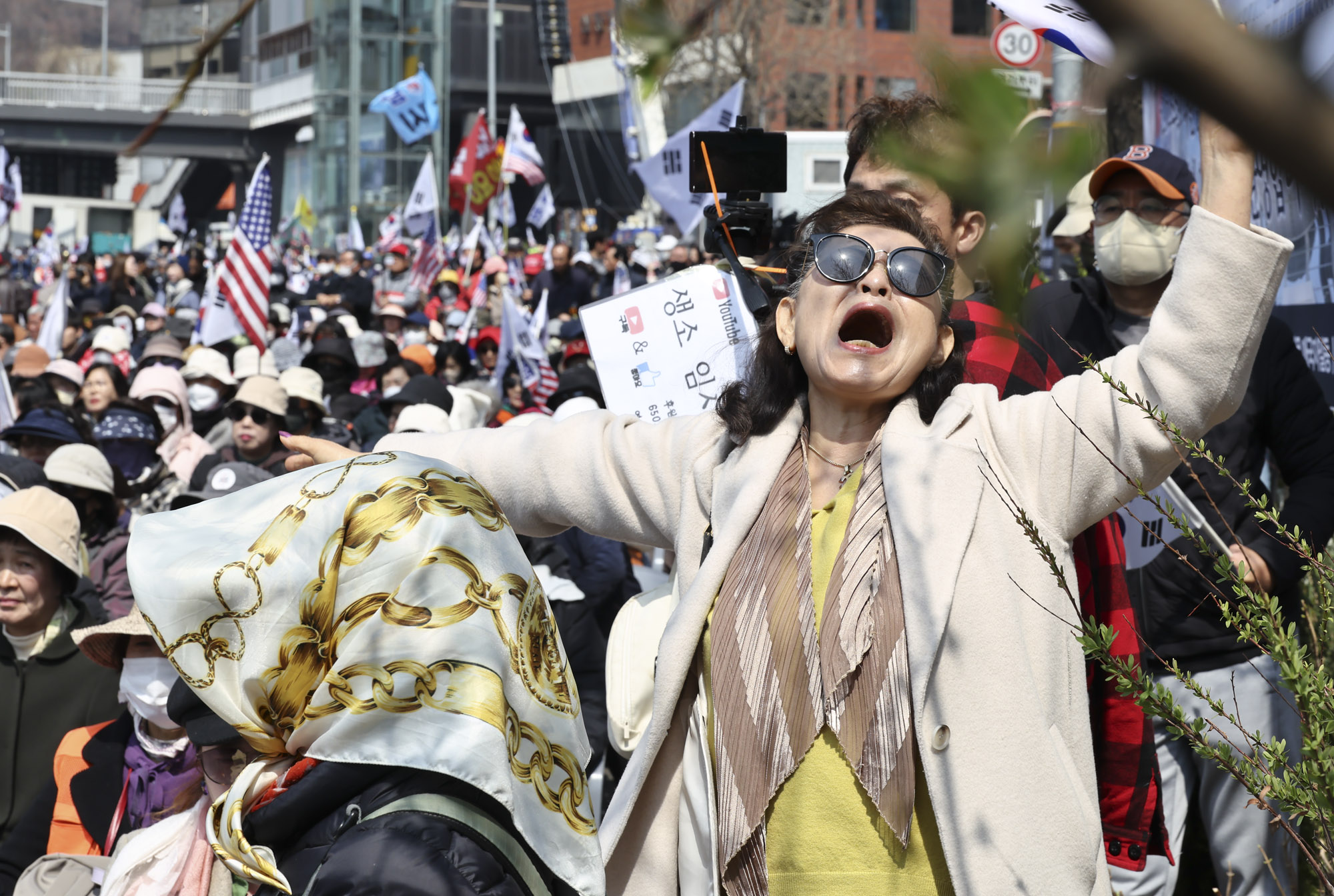 윤석열;윤석열탄핵반대집회;한남동집회;탄핵반대;윤대통령지지자;파면선고