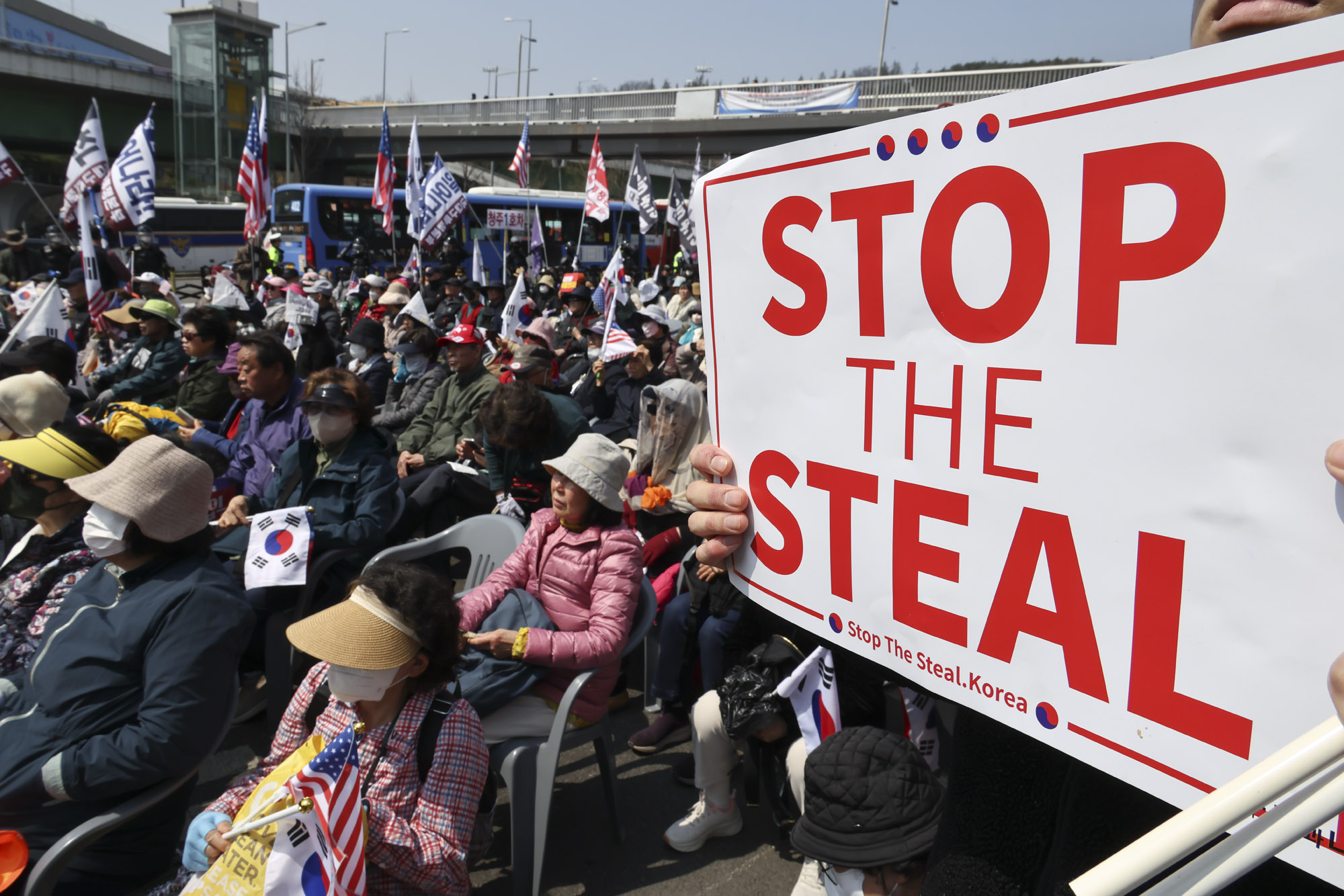 윤석열;윤석열탄핵반대집회;한남동집회;탄핵반대;윤대통령지지자;파면선고