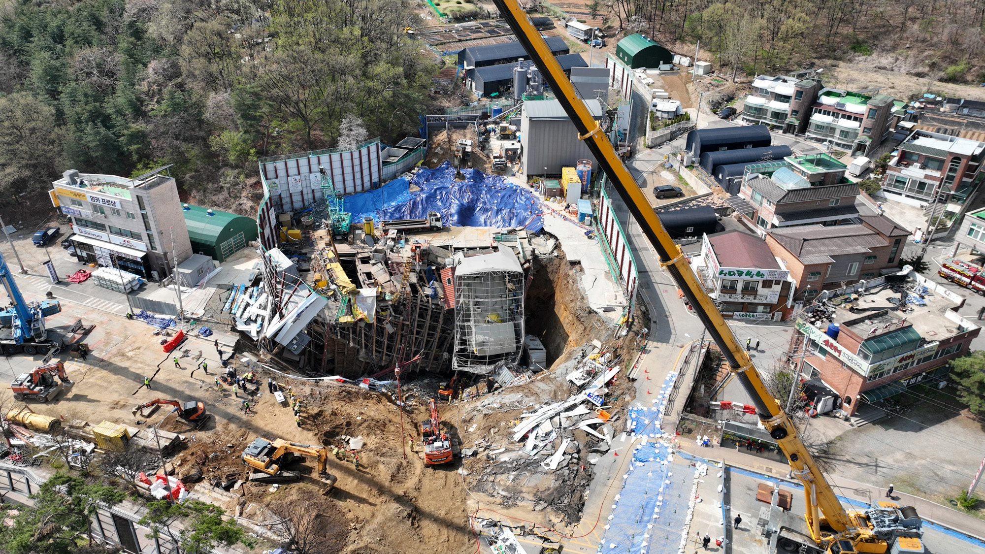 광명 신안산선 붕괴현장