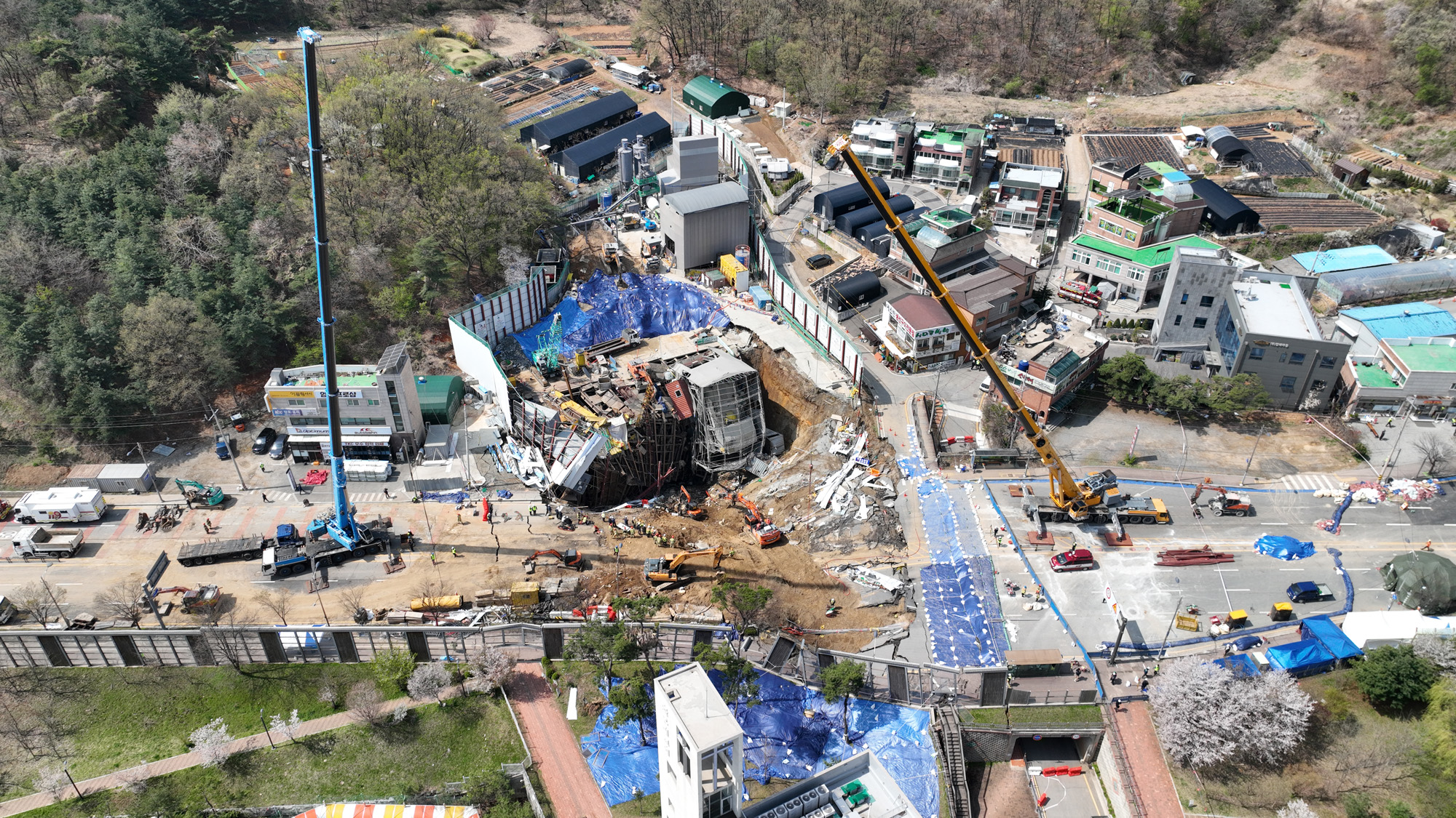 광명 신안산선 붕괴현장