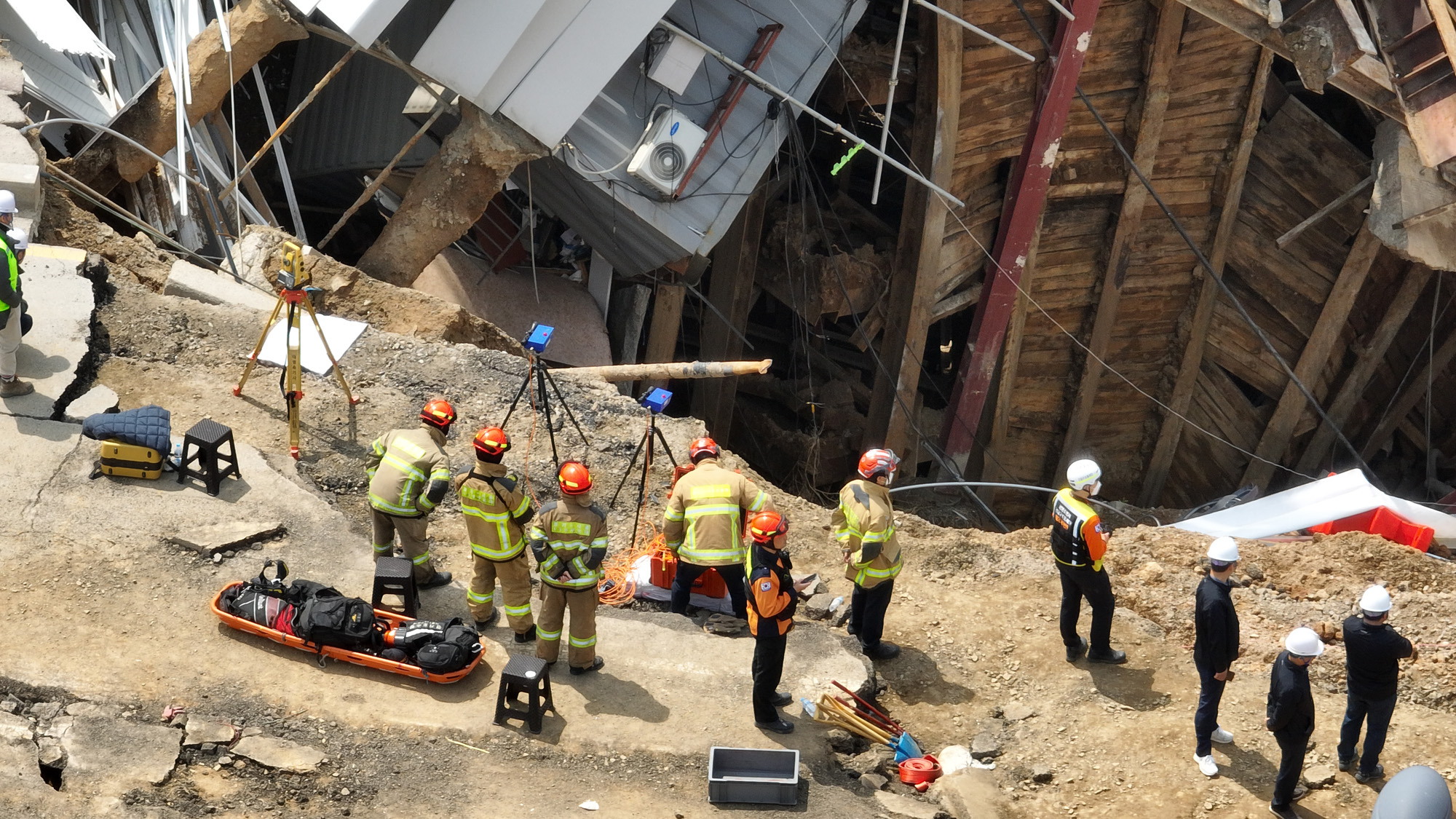 광명 신안산선 붕괴현장