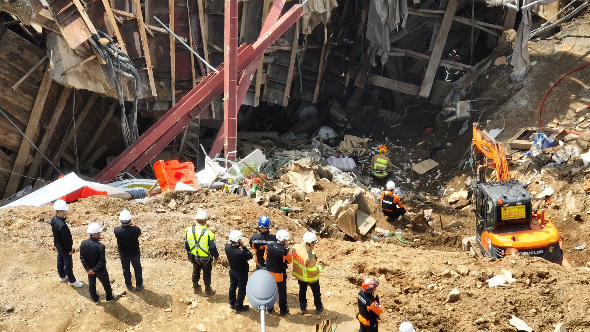 광명 신안산선 붕괴현장