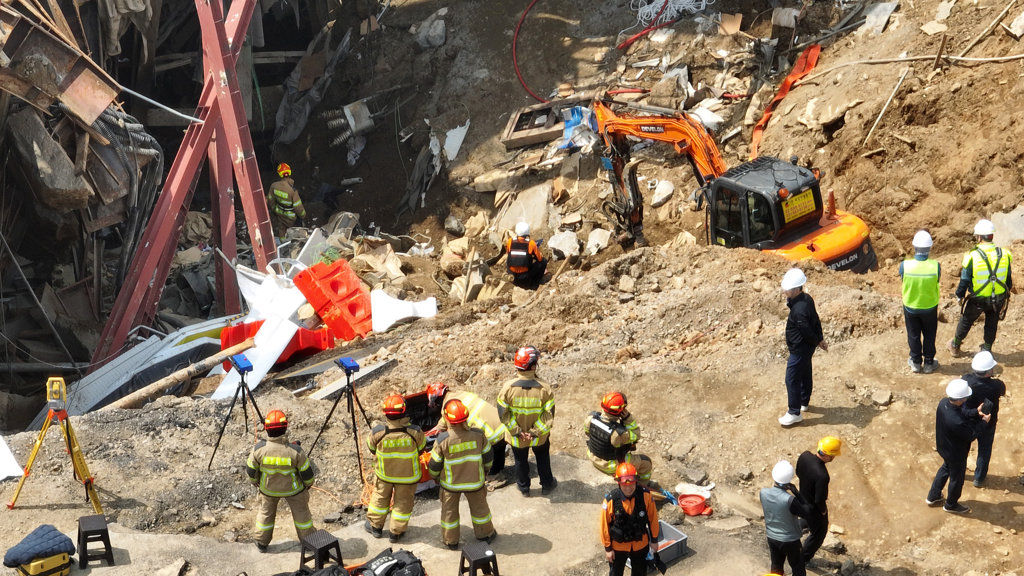 광명 신안산선 붕괴현장