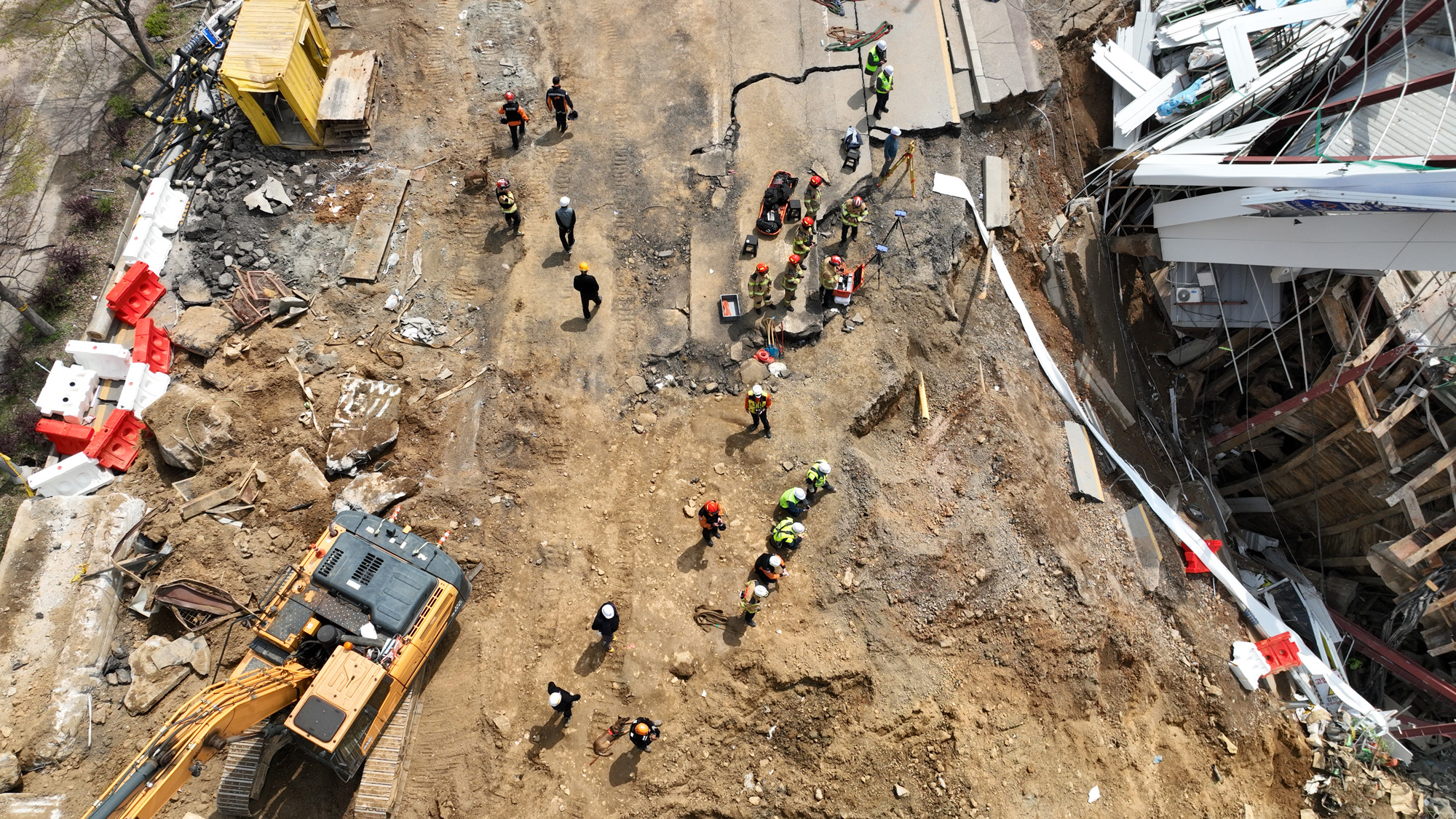 광명 신안산선 붕괴현장