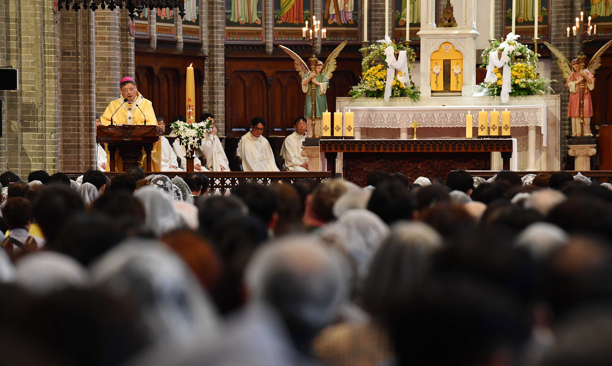 명동미사;부활정예배;부활절