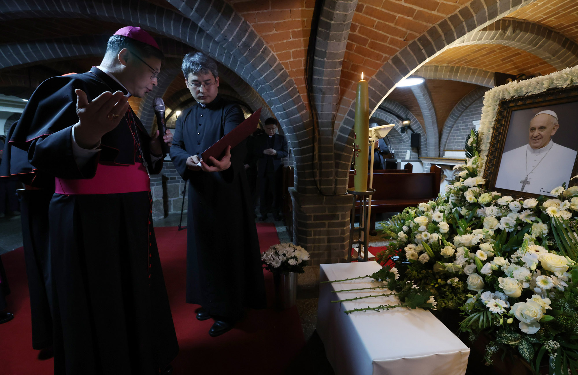 프란치스코교황;프란치스코교황명동성당;교황선종