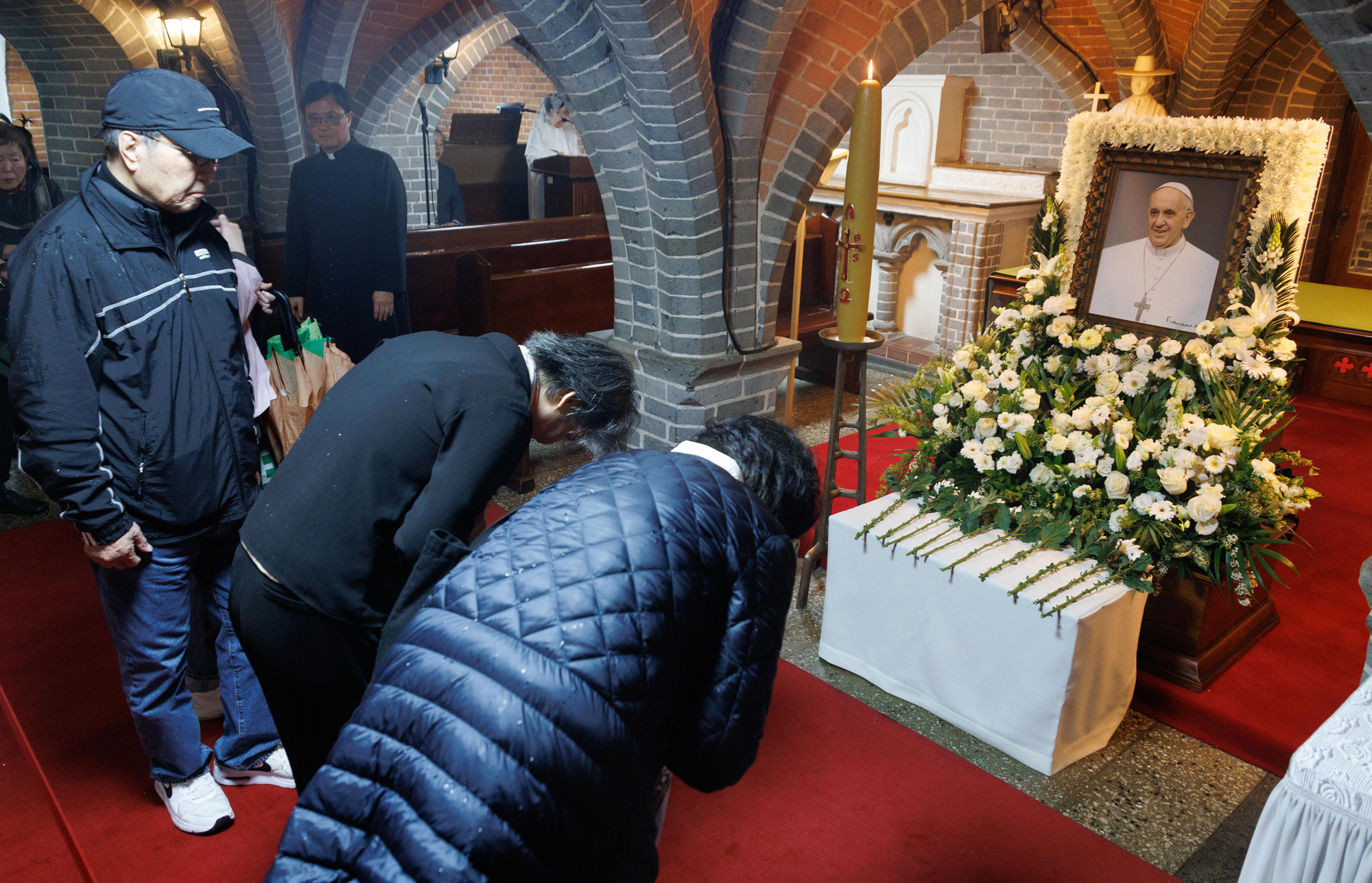 프란치스코 교황 조문 명동성당