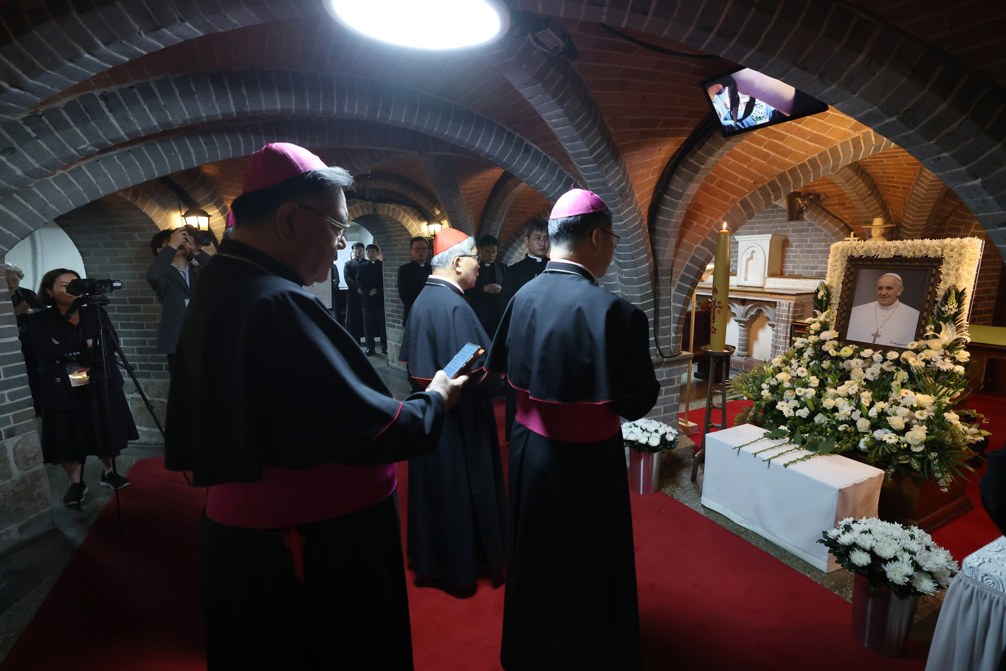 프란치스코 교황 조문 명동성당