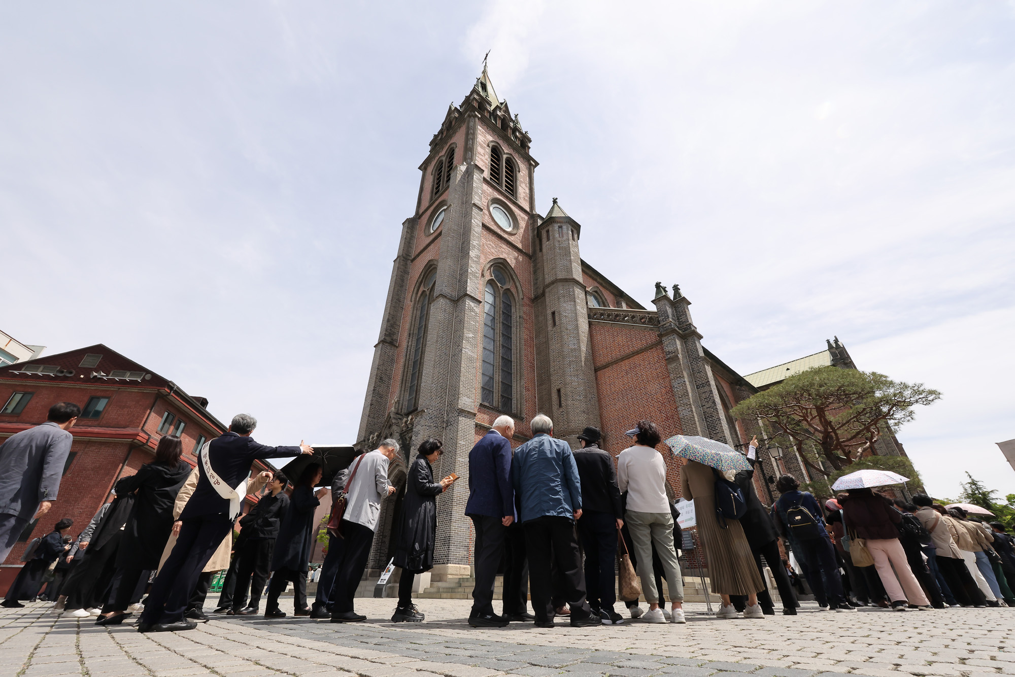 명동성당 프란치스코 교황 선종 추모 분향소