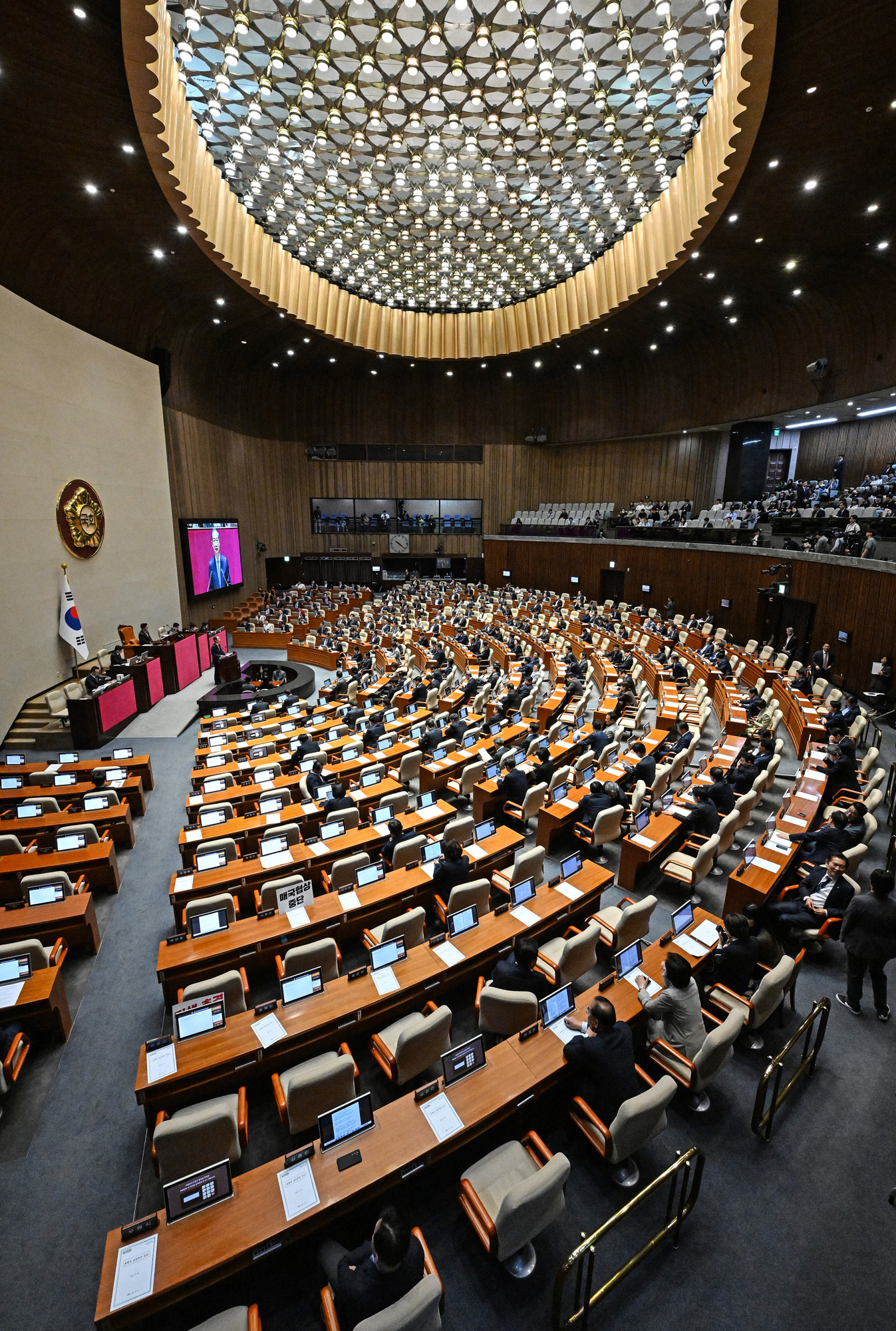 정치;국회;본회의;국회시정연설;한덕수 대통령권한대행;한덕수시정연설;25년추경예산