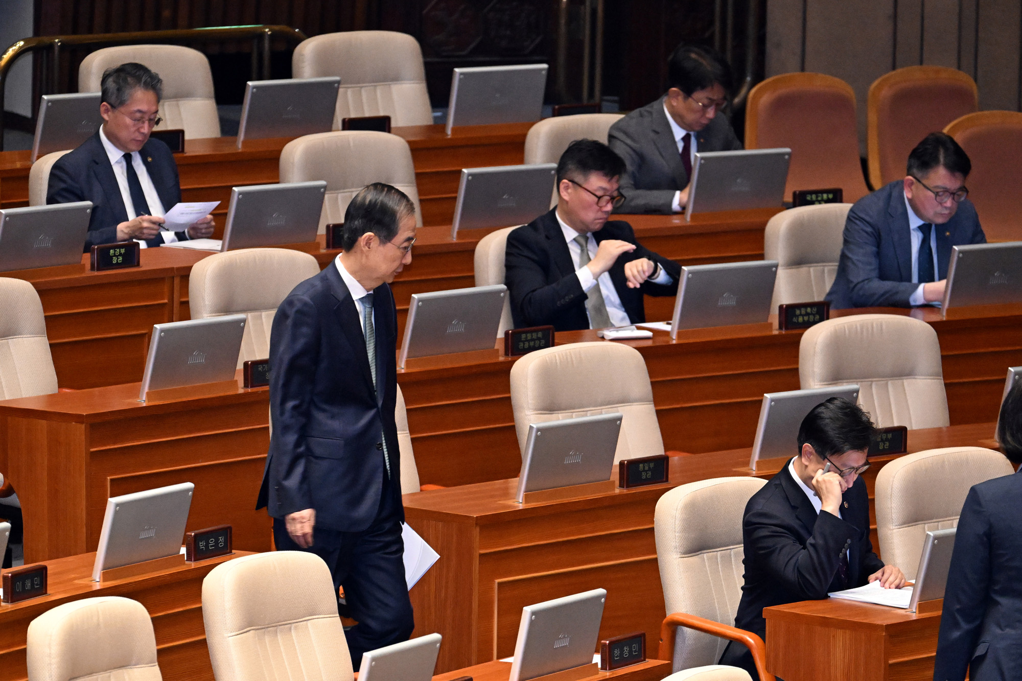 정치;국회;본회의;국회시정연설;한덕수 대통령권한대행;한덕수시정연설;25년추경예산