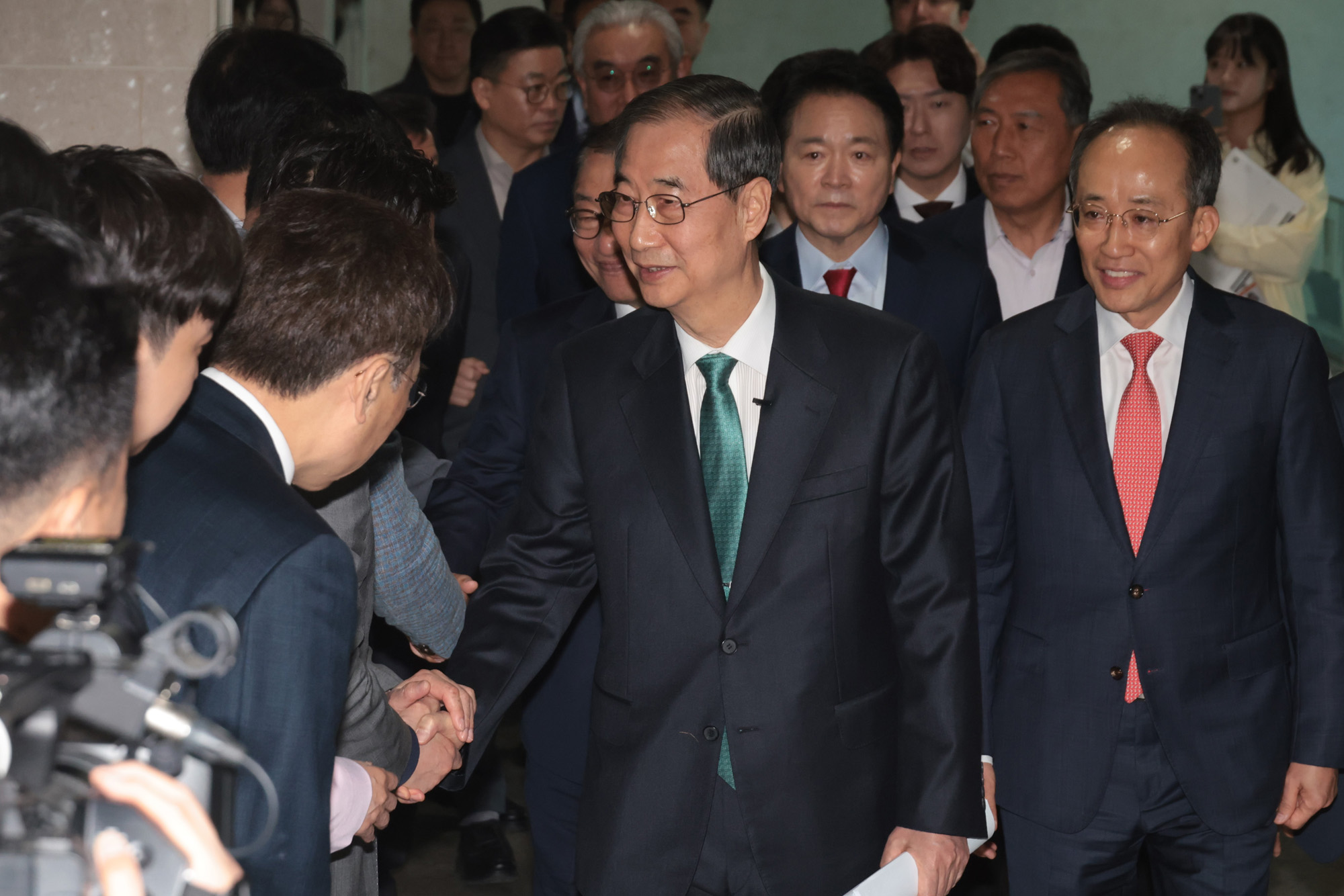 정치;국회;한덕수;대선출마선언;한덕수대선출마;이정현;추경호