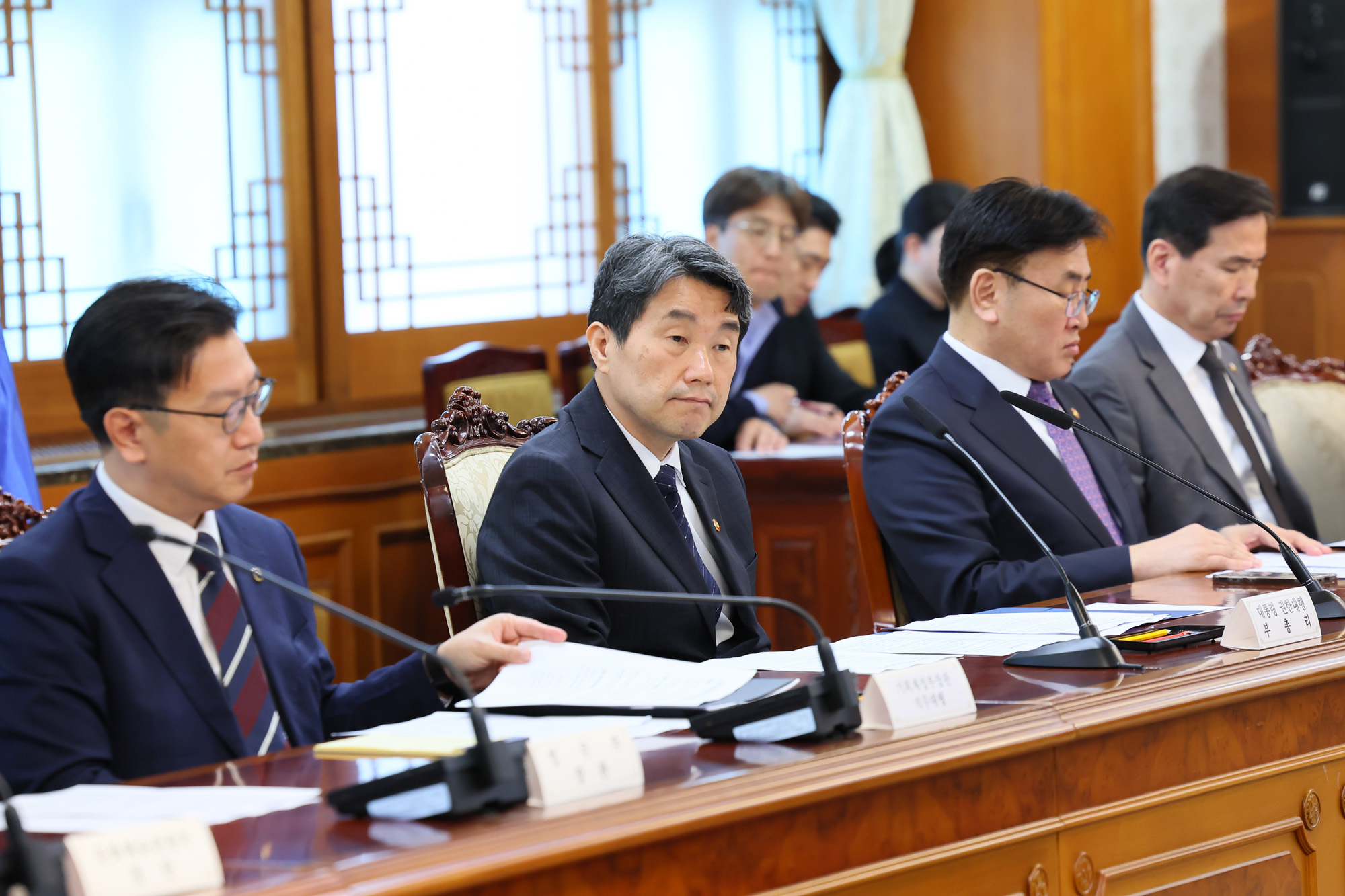 이주호;국무위원 간담회