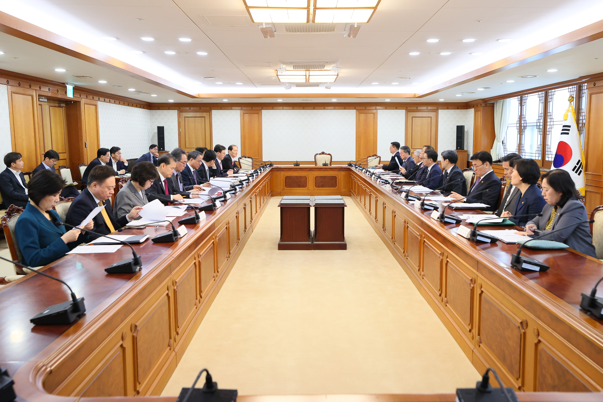 이주호;국무위원 간담회