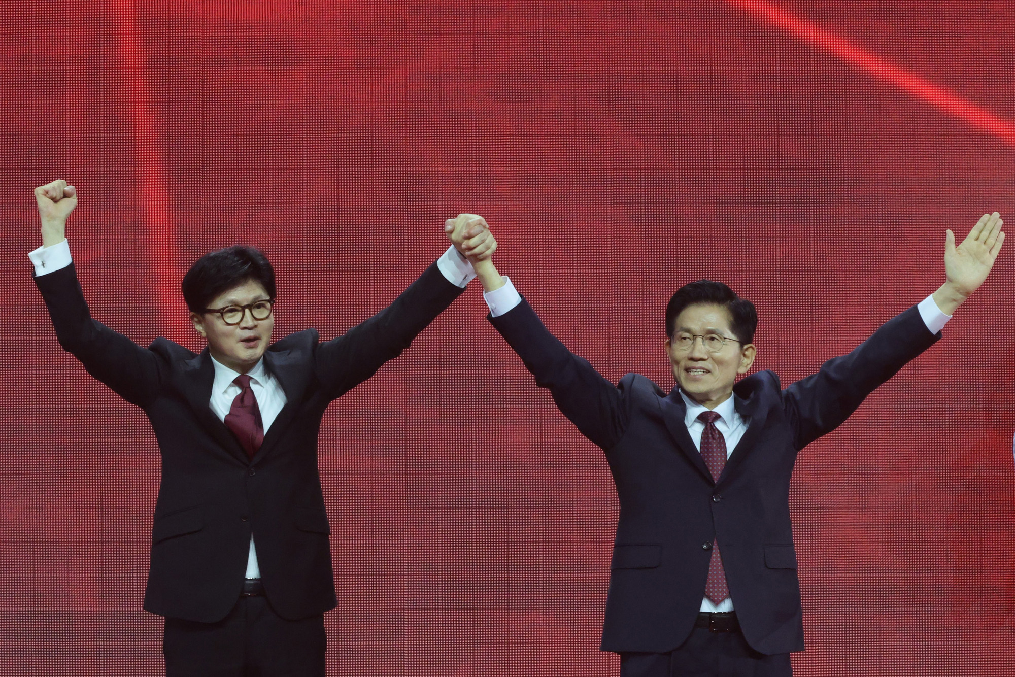 정치;국회;국민의힘5차전당대회;국민의힘최종대선후보;국힘대선후보;한동훈;김문수