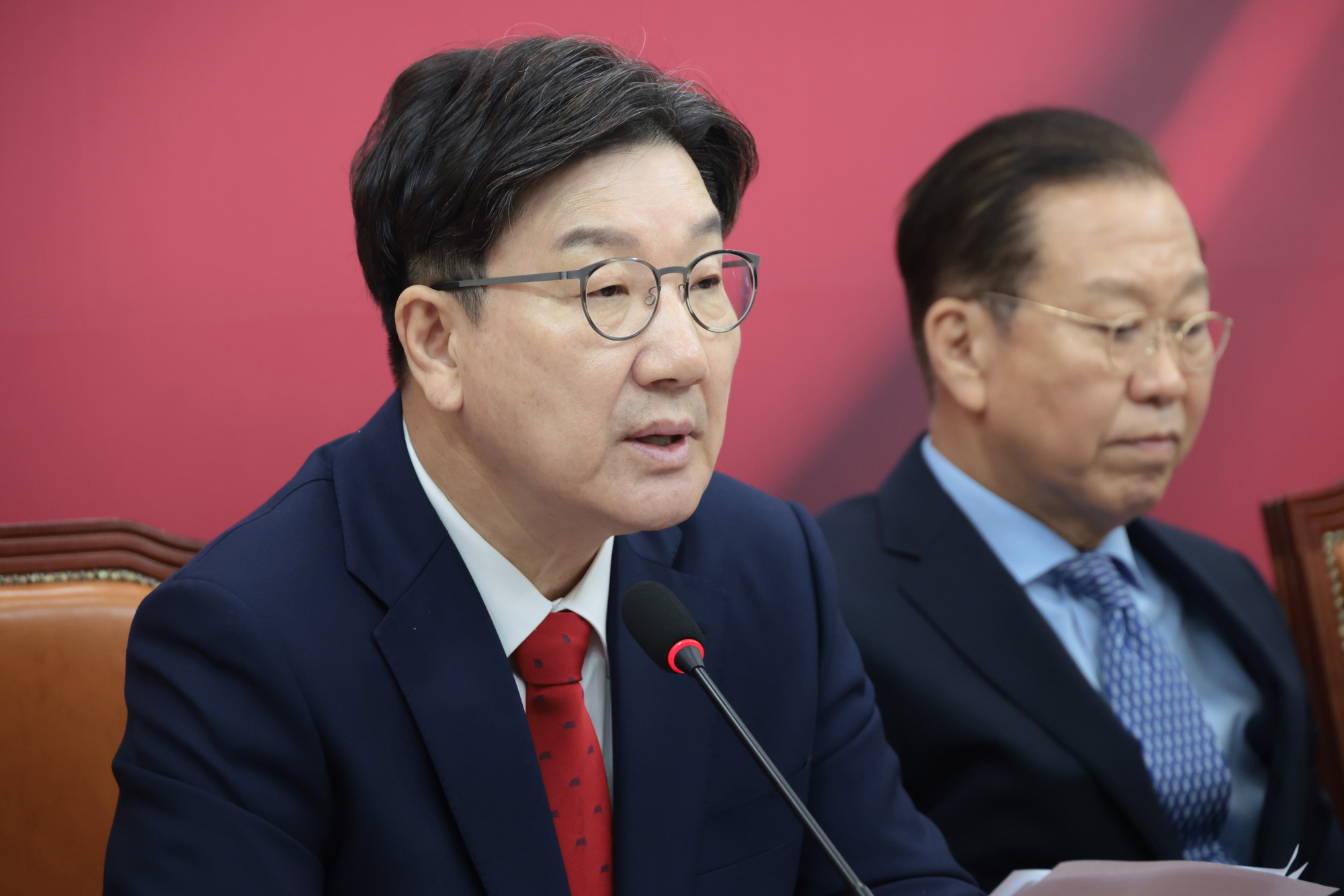 정치;국회;국민의힘 비상대책위원회의;권성동