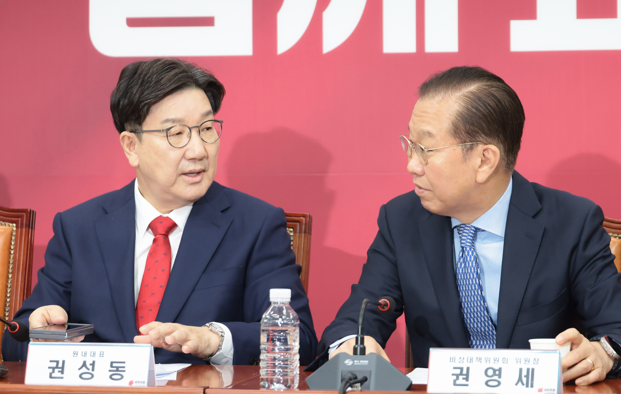 정치;국회;국민의힘 비상대책위원회의;권영세;권성동