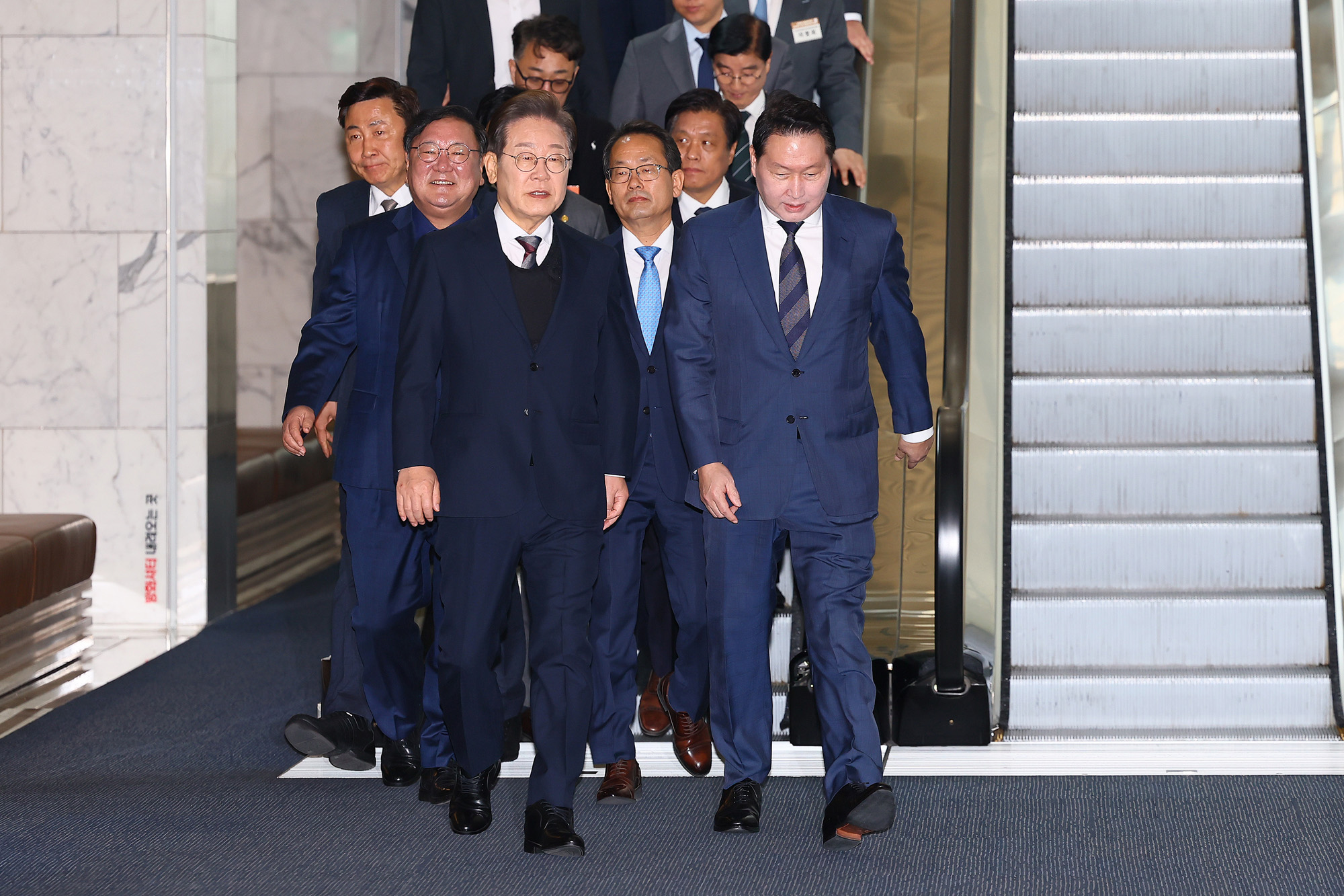 정치;국회;이재명;대선후보초청경제5단체간담회;최태원