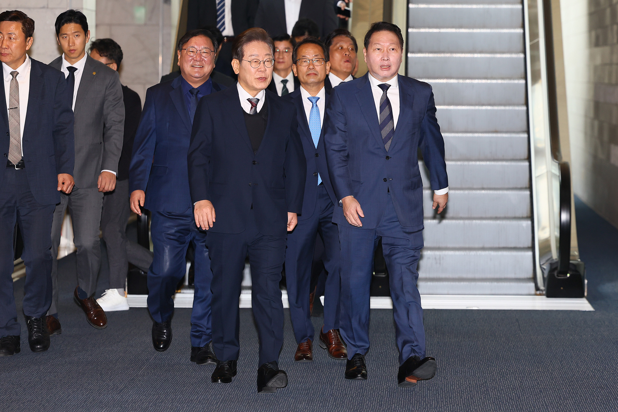 정치;국회;이재명;대선후보초청경제5단체간담회;최태원